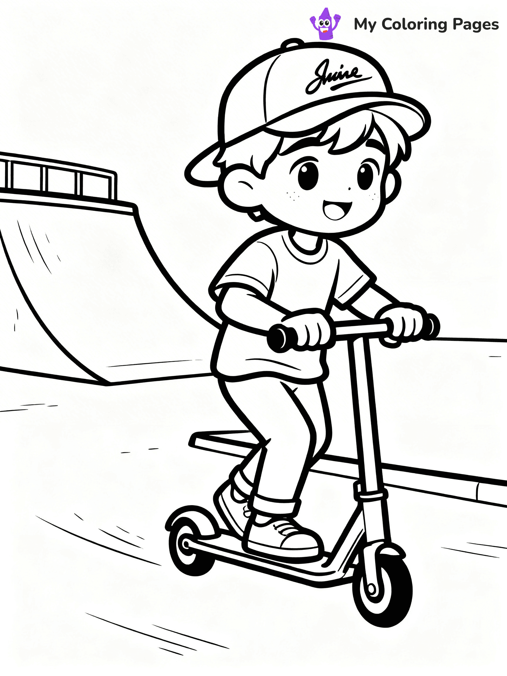Scooter Coloring Pages - 5