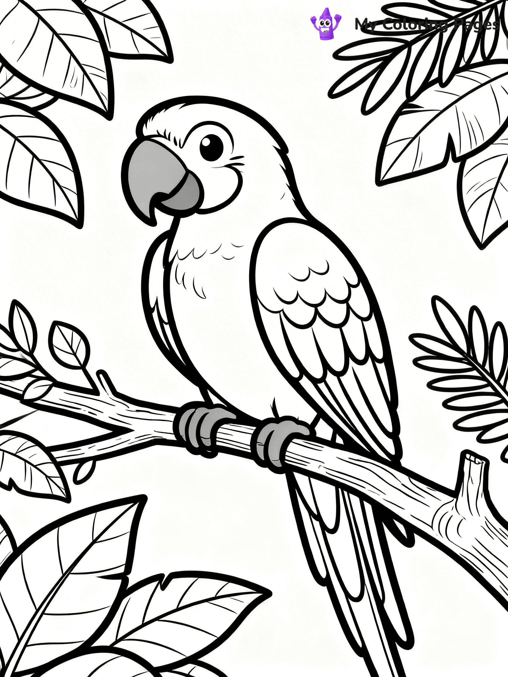 Macaw Coloring Pages - 37