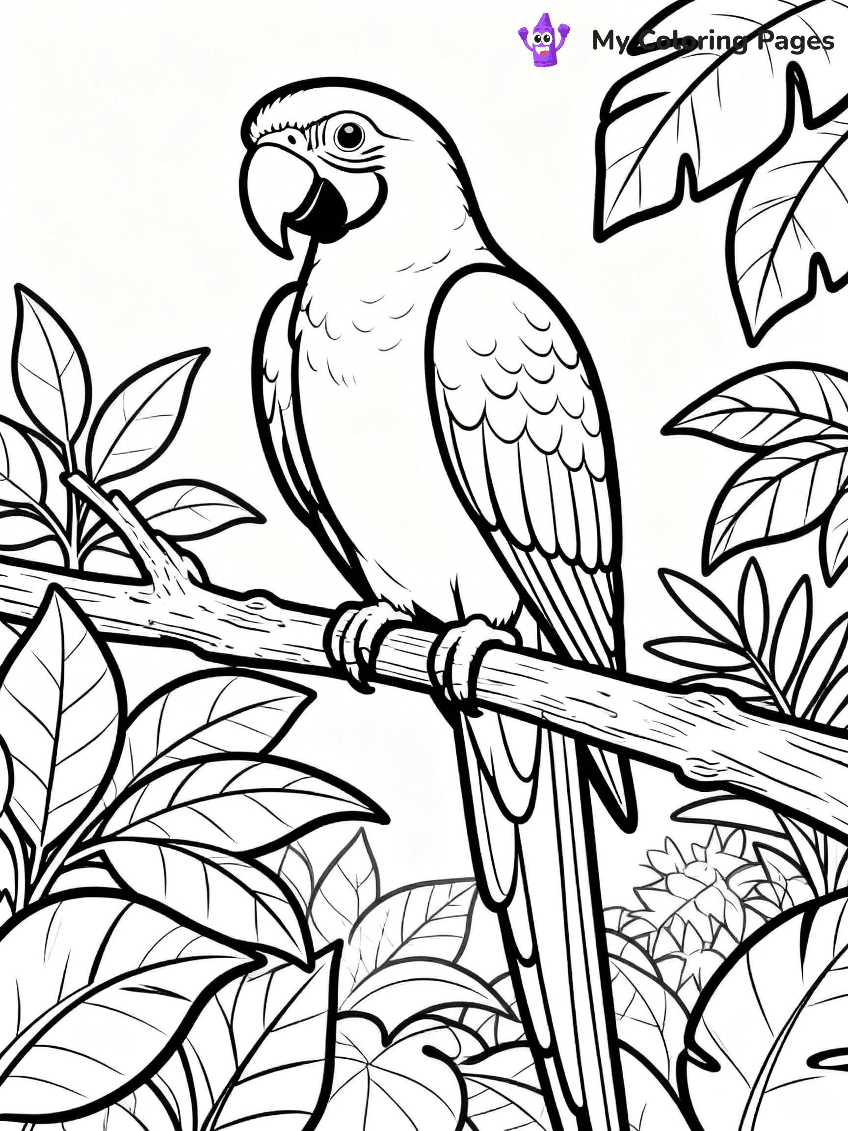 Macaw Coloring Pages - 35