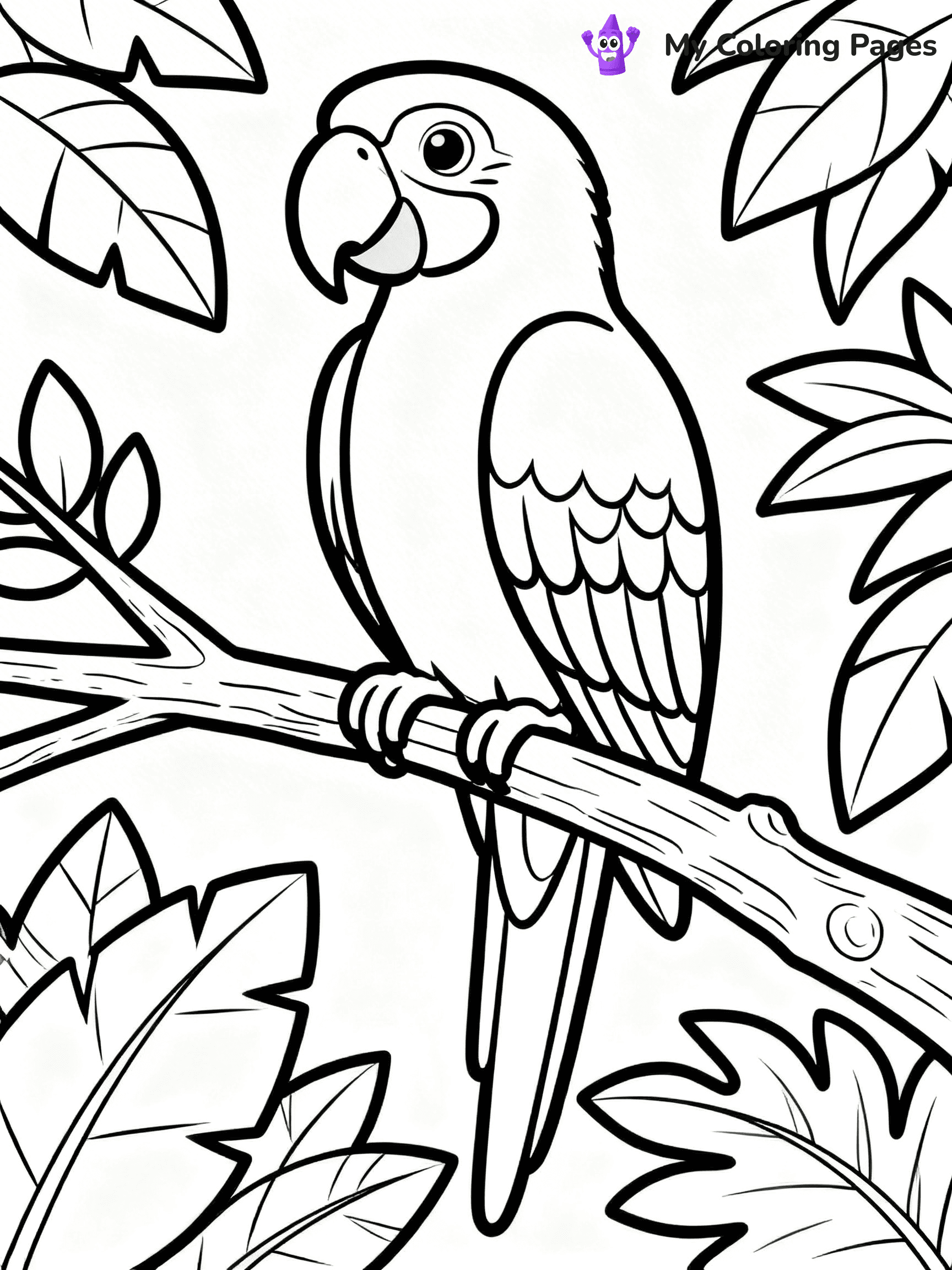 Macaw Coloring Pages - 34
