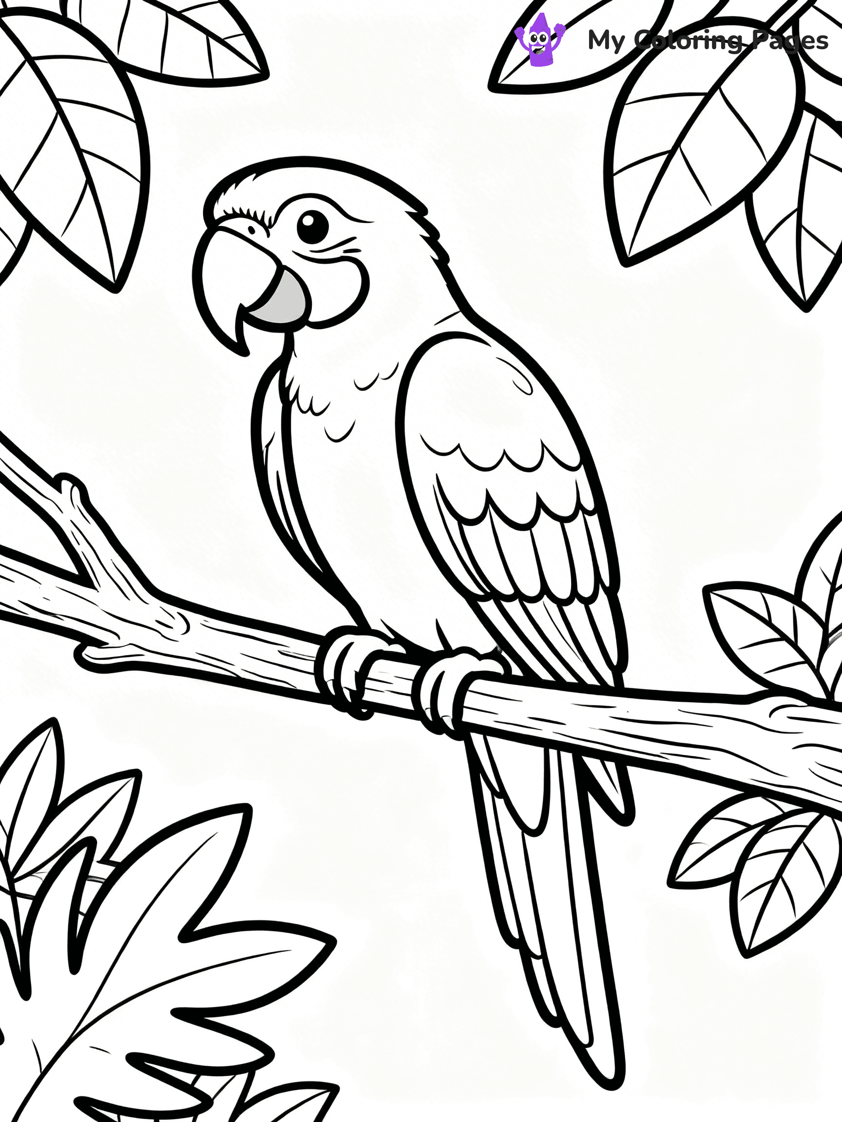 Macaw Coloring Pages - 33