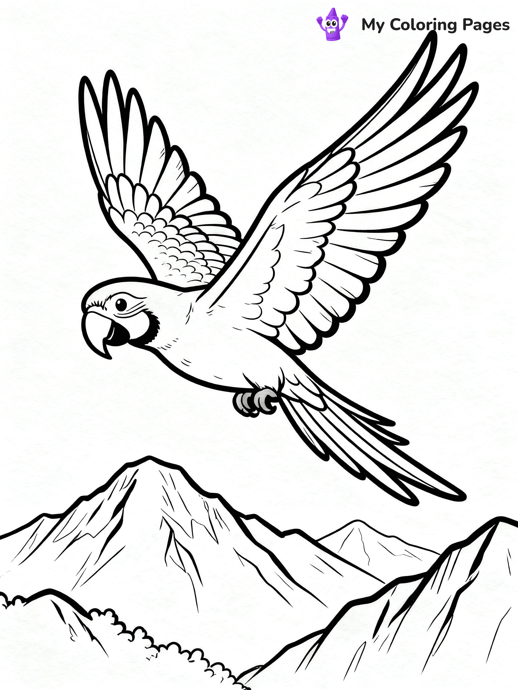 Macaw Coloring Pages - 25