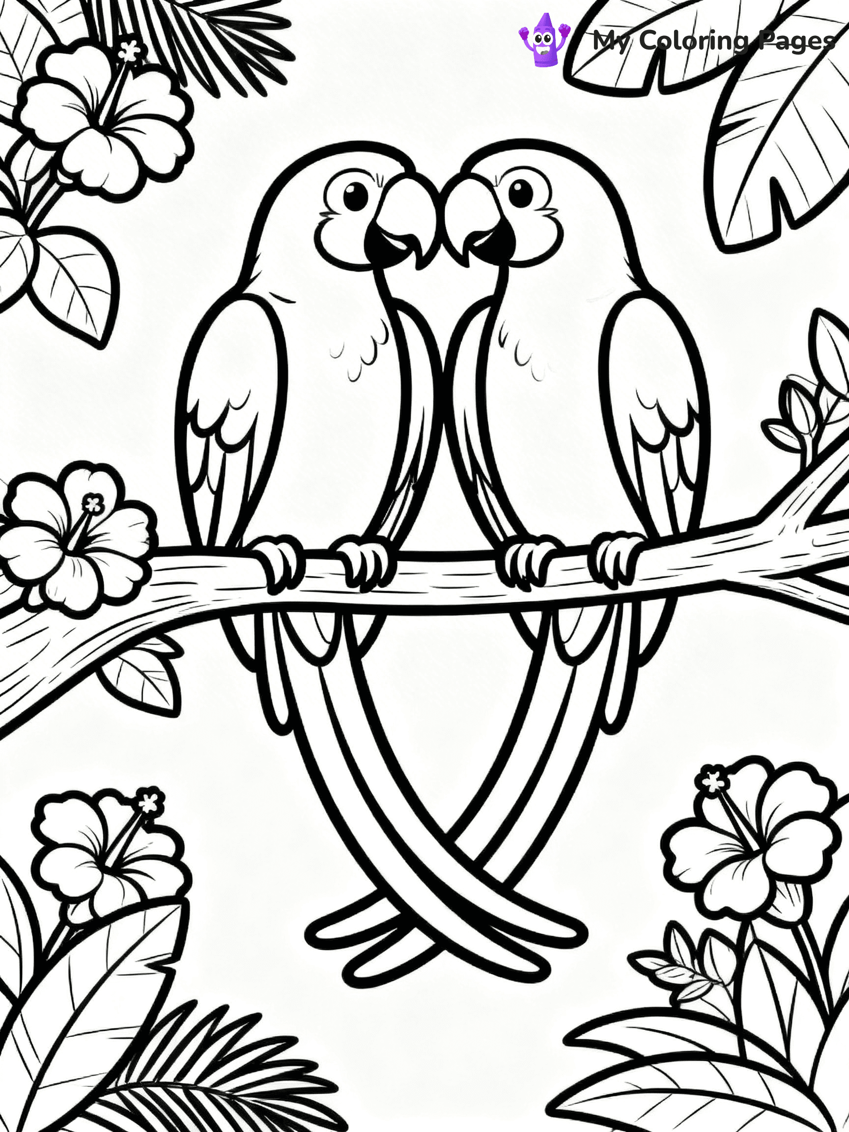 Macaw Coloring Pages - 24