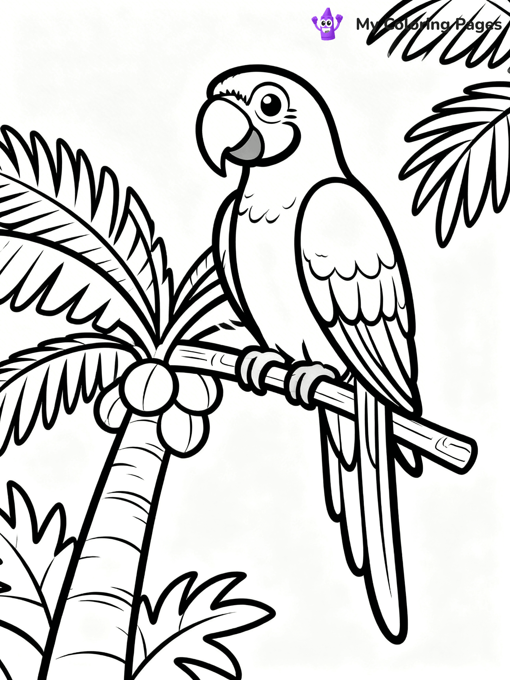 Macaw Coloring Pages - 17