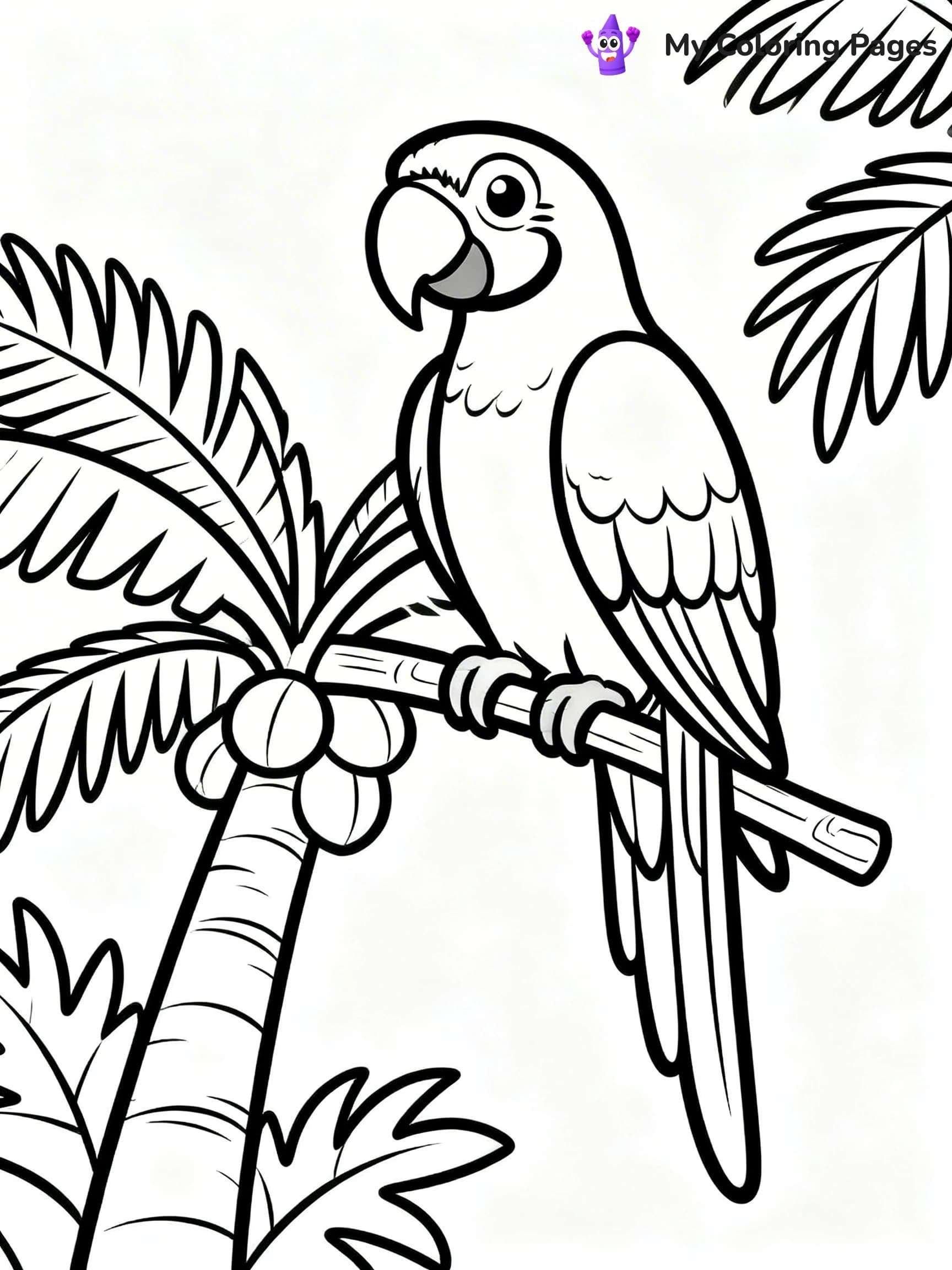 Macaw Coloring Pages - 17