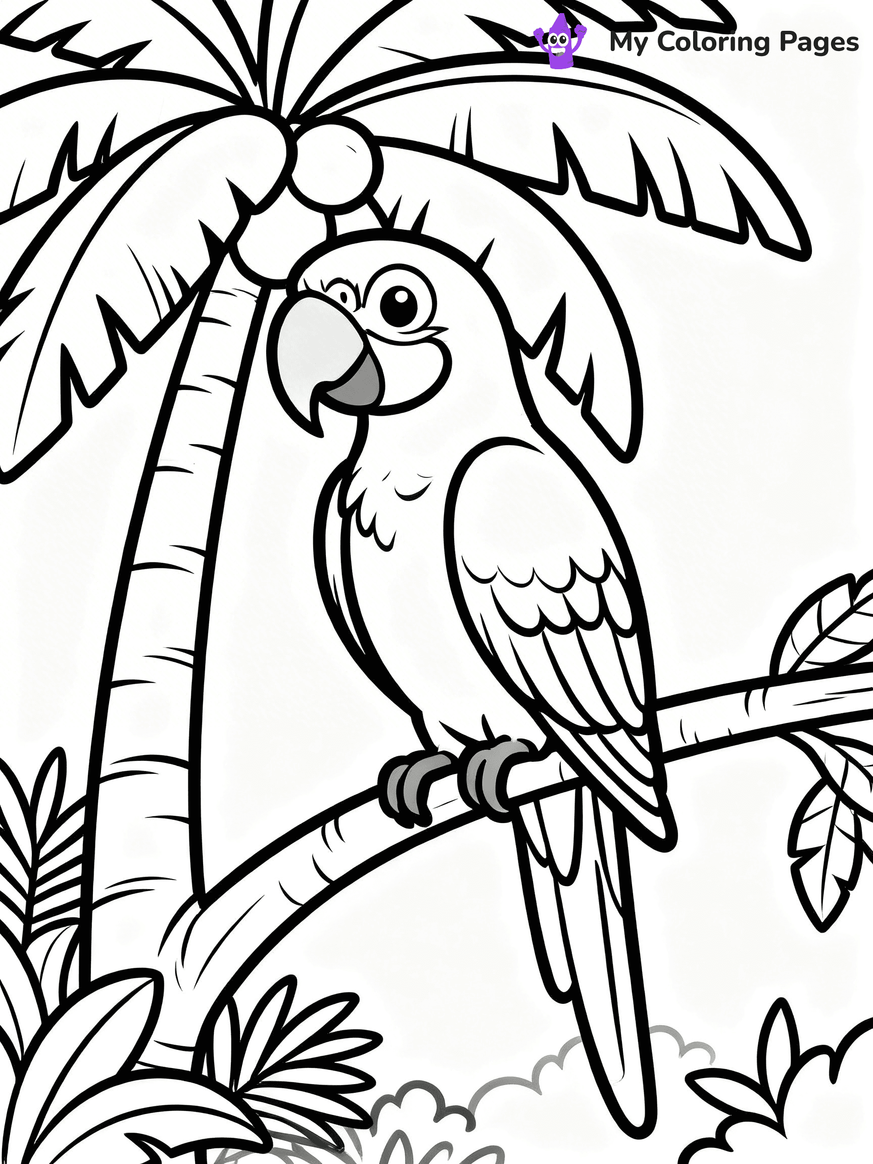 Macaw Coloring Pages - 16