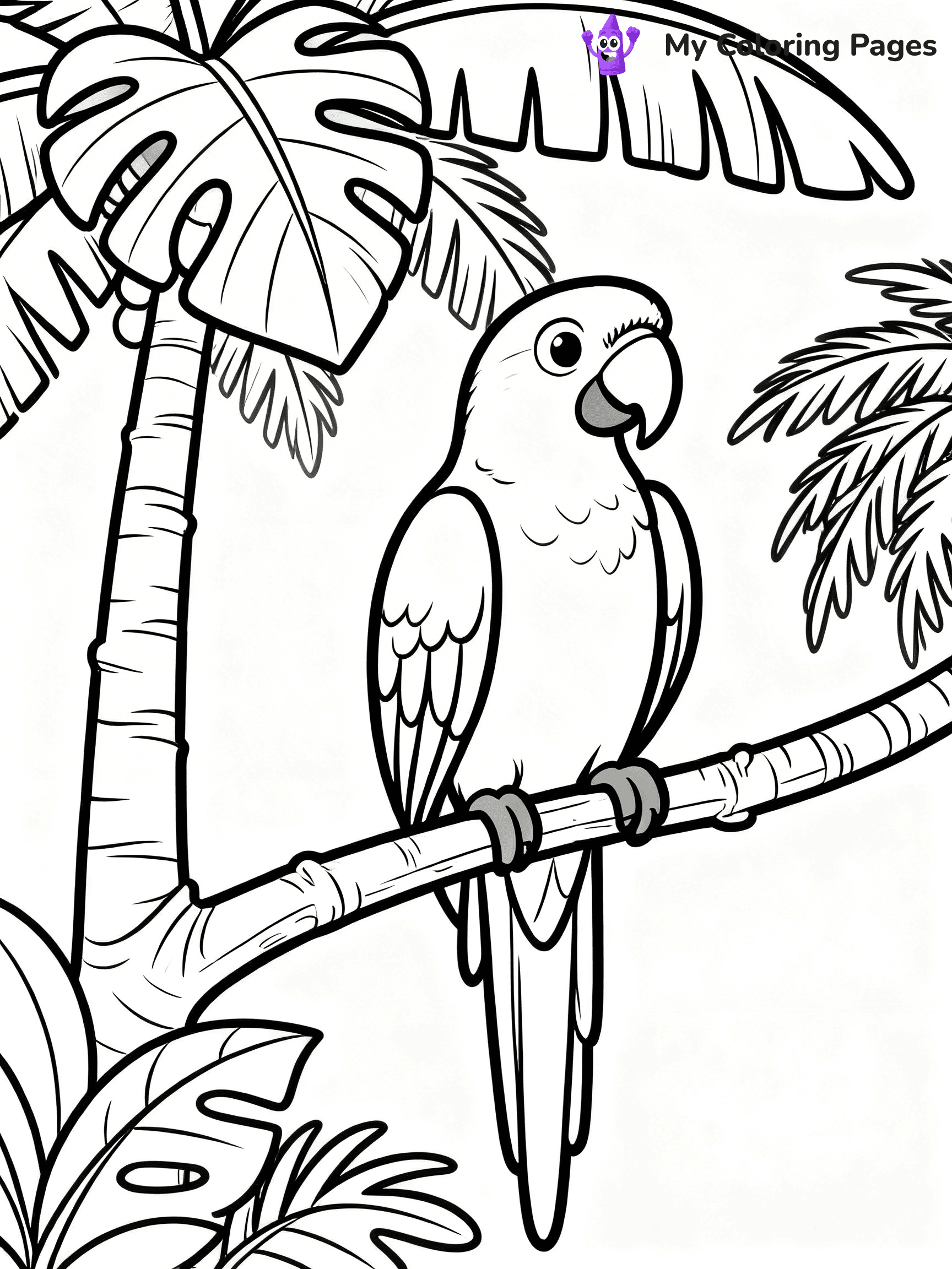 Macaw Coloring Pages - 15