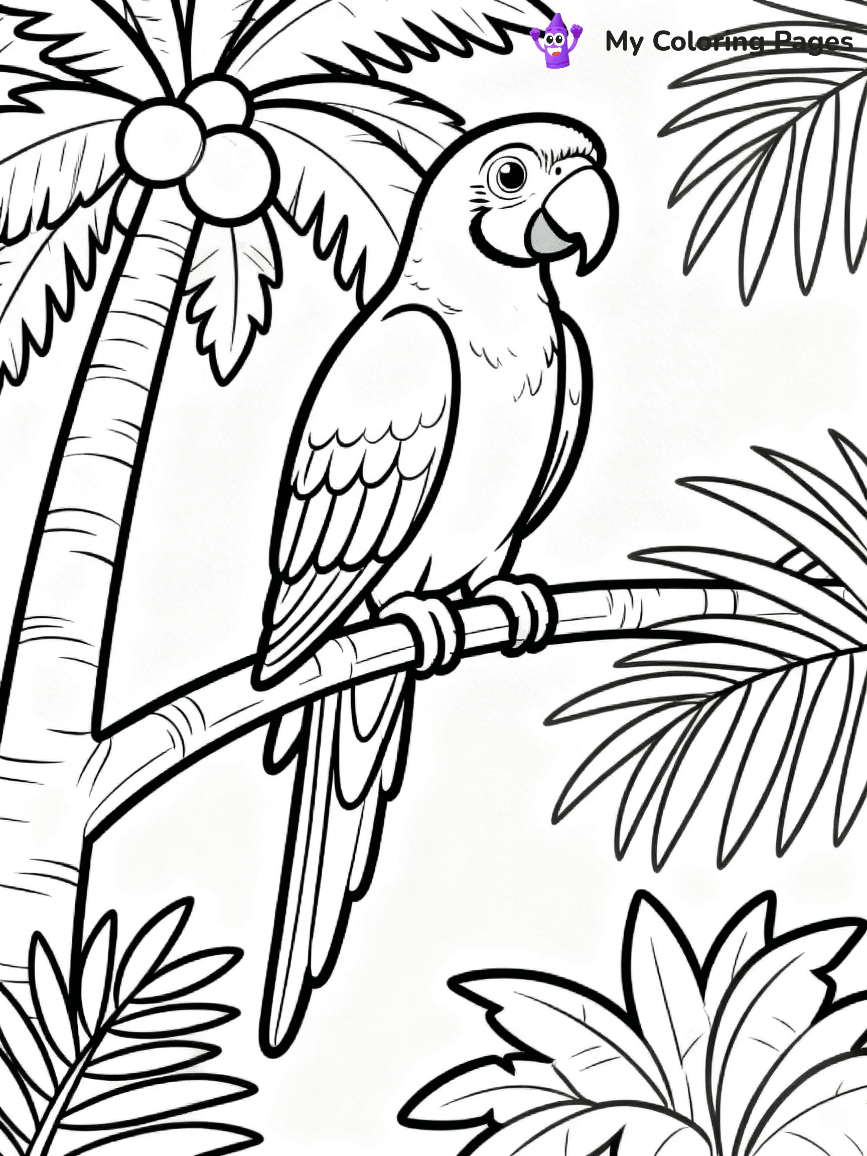 Macaw Coloring Pages - 12
