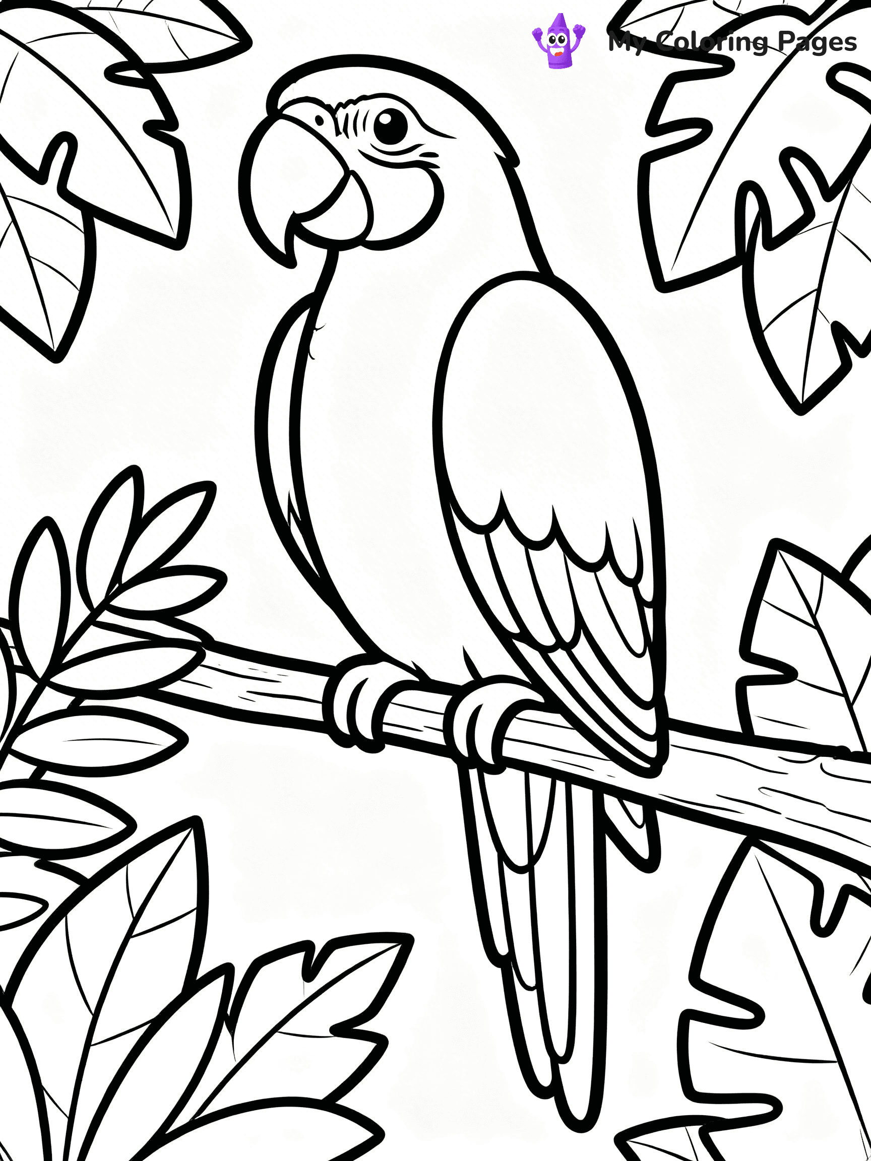 Macaw Coloring Pages - 10