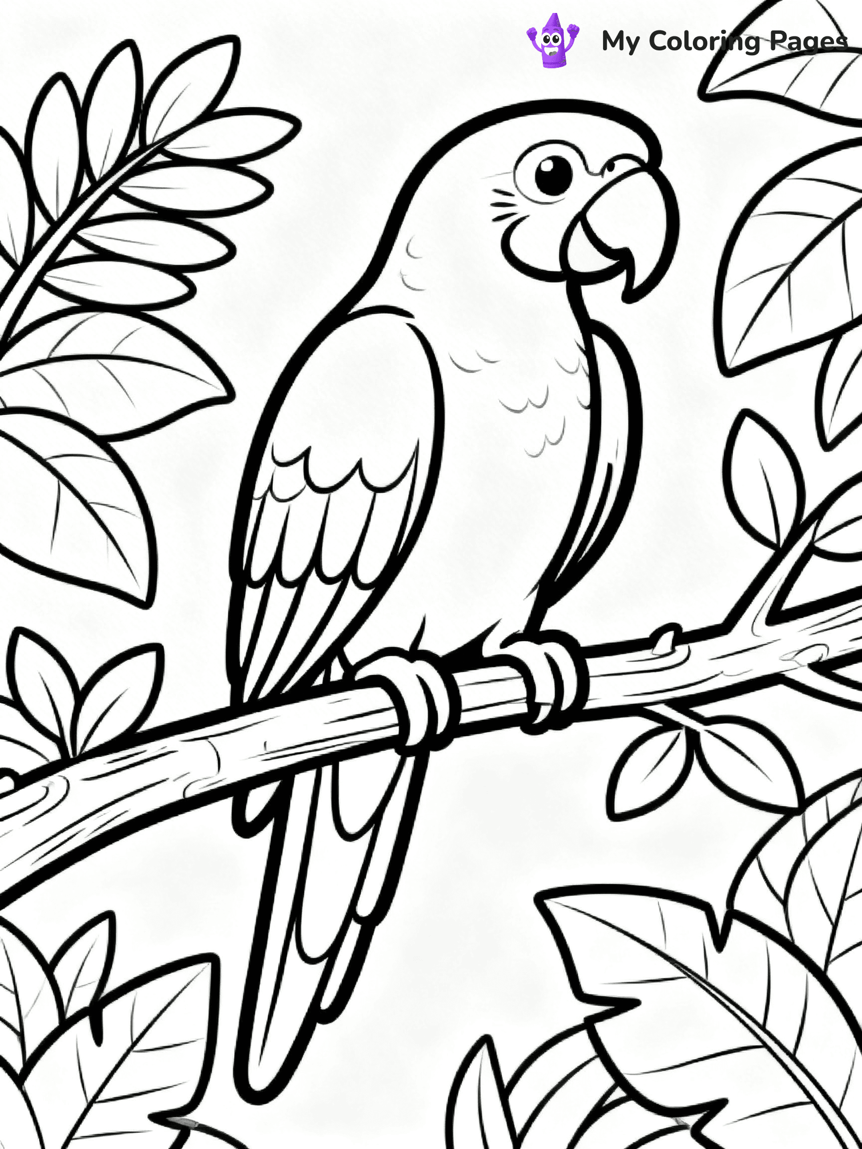 Macaw Coloring Pages - 9