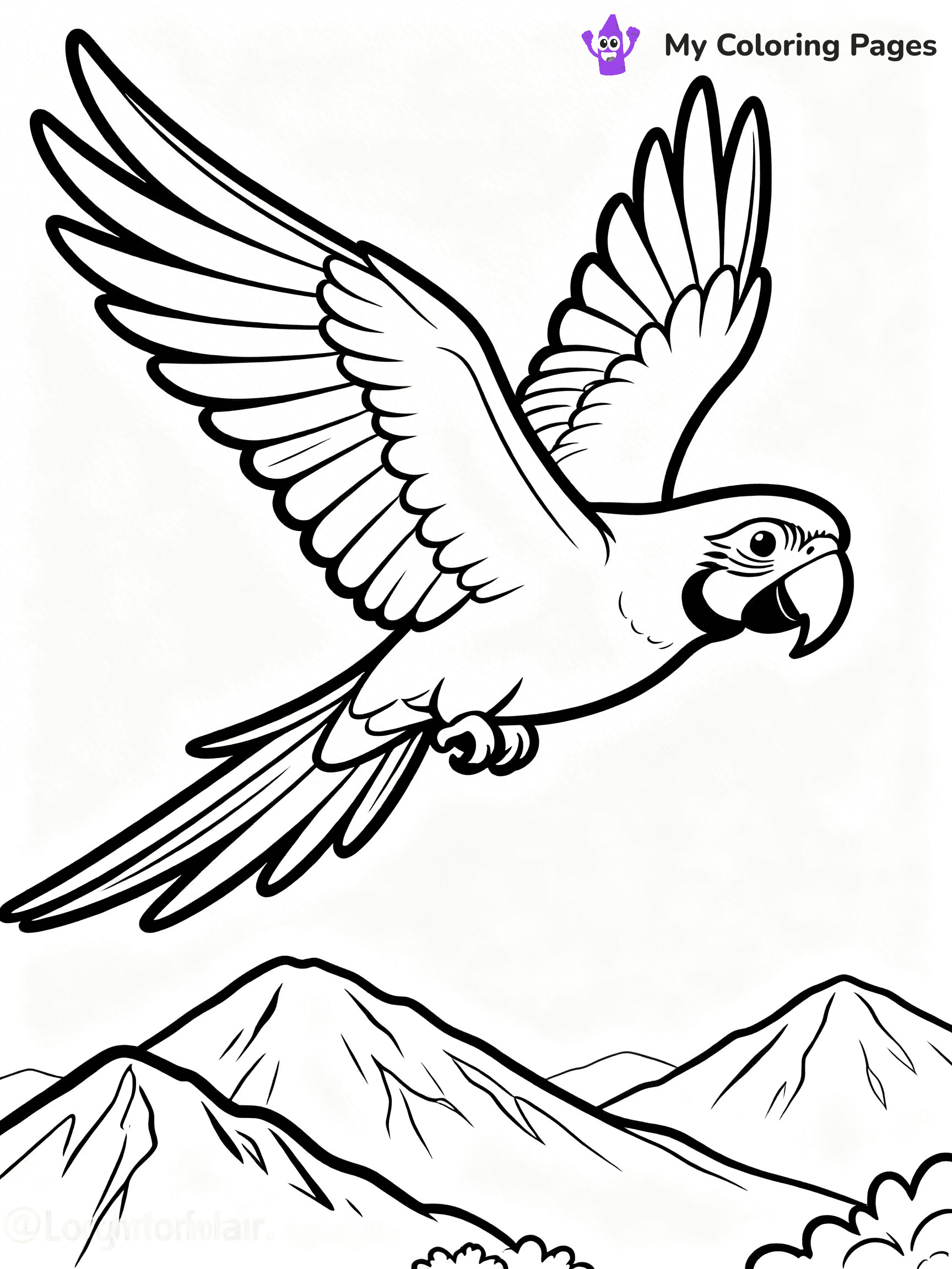 Macaw Coloring Pages - 7