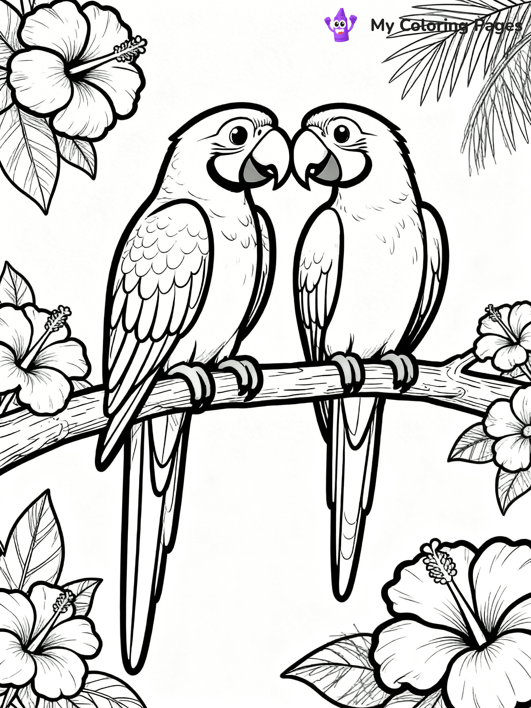 Macaw Coloring Pages - 4