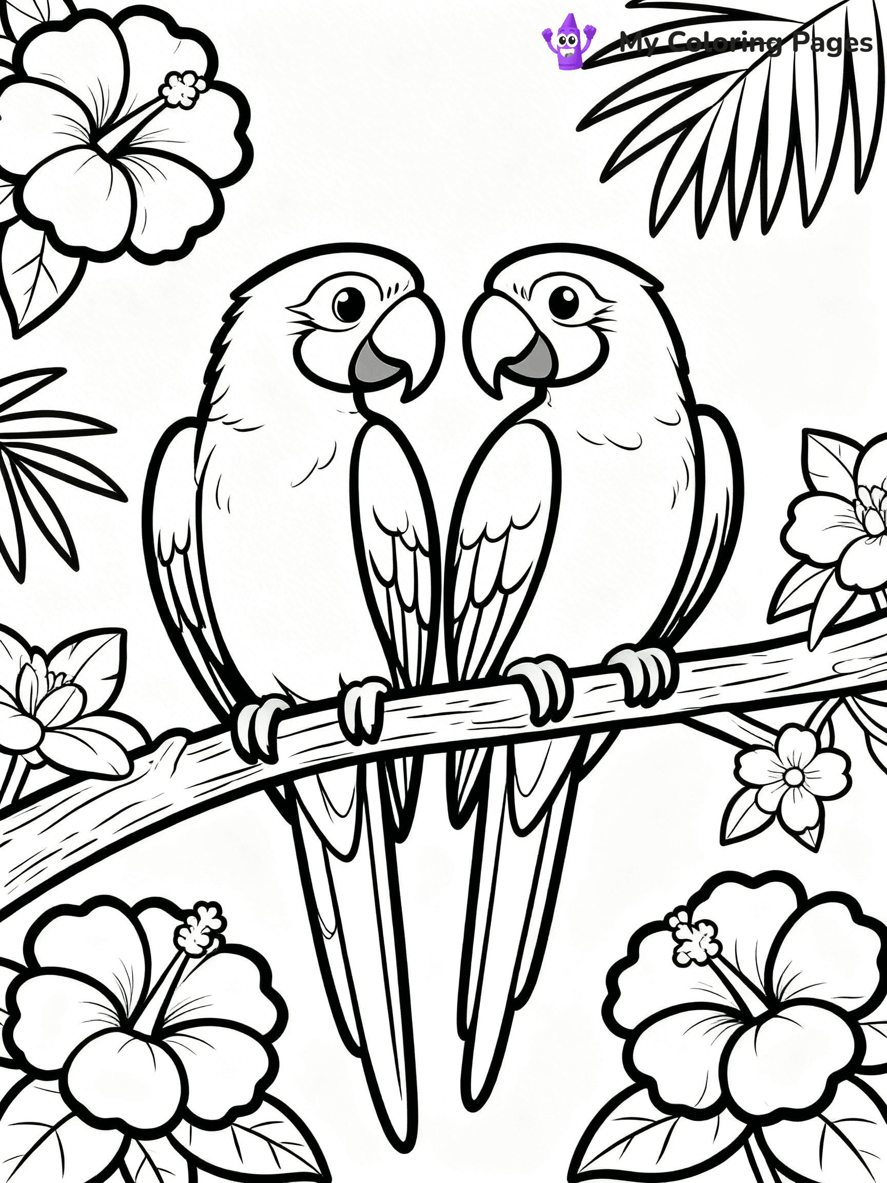 Macaw Coloring Pages - 3