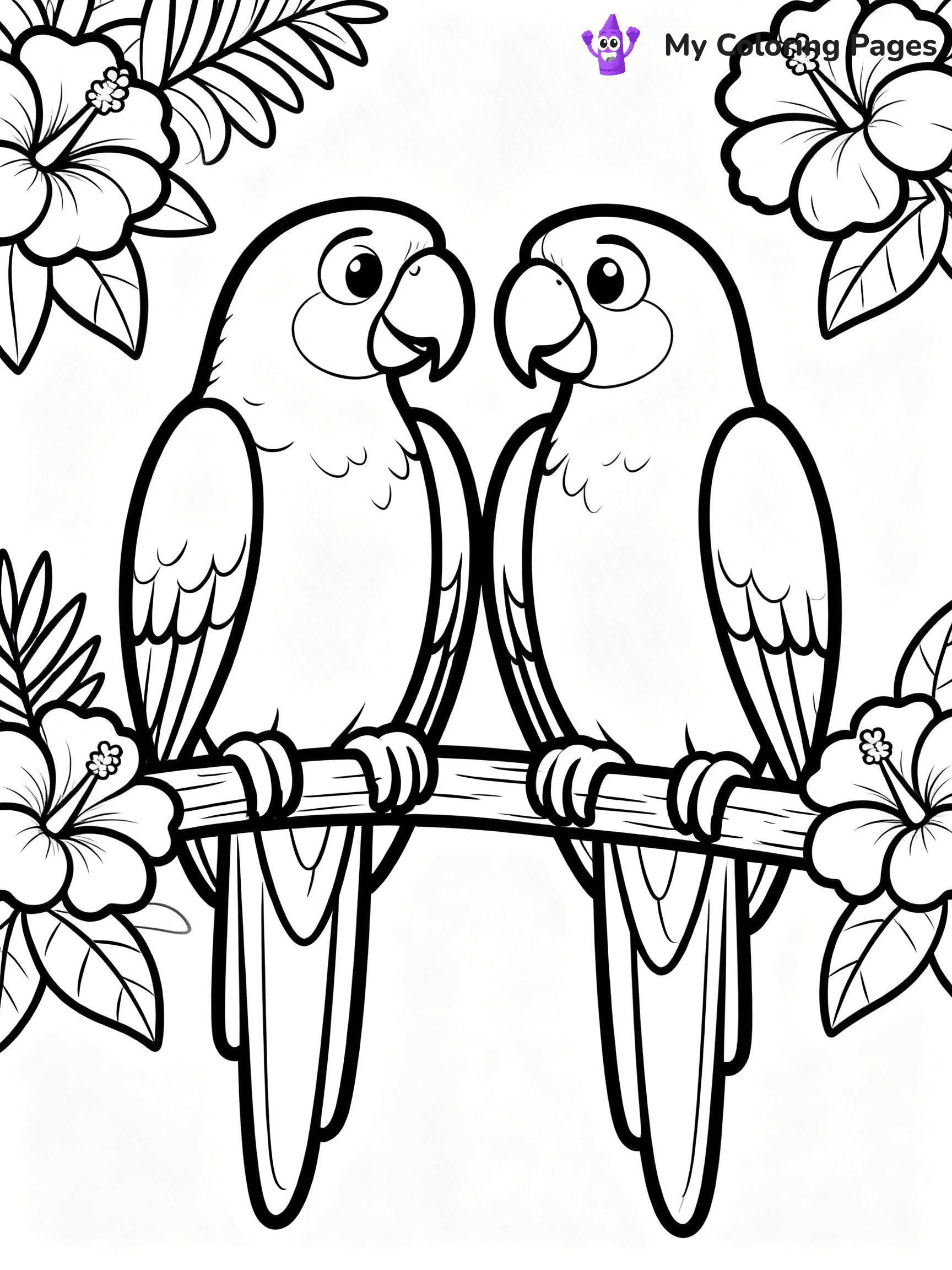 Macaw Coloring Pages - 2