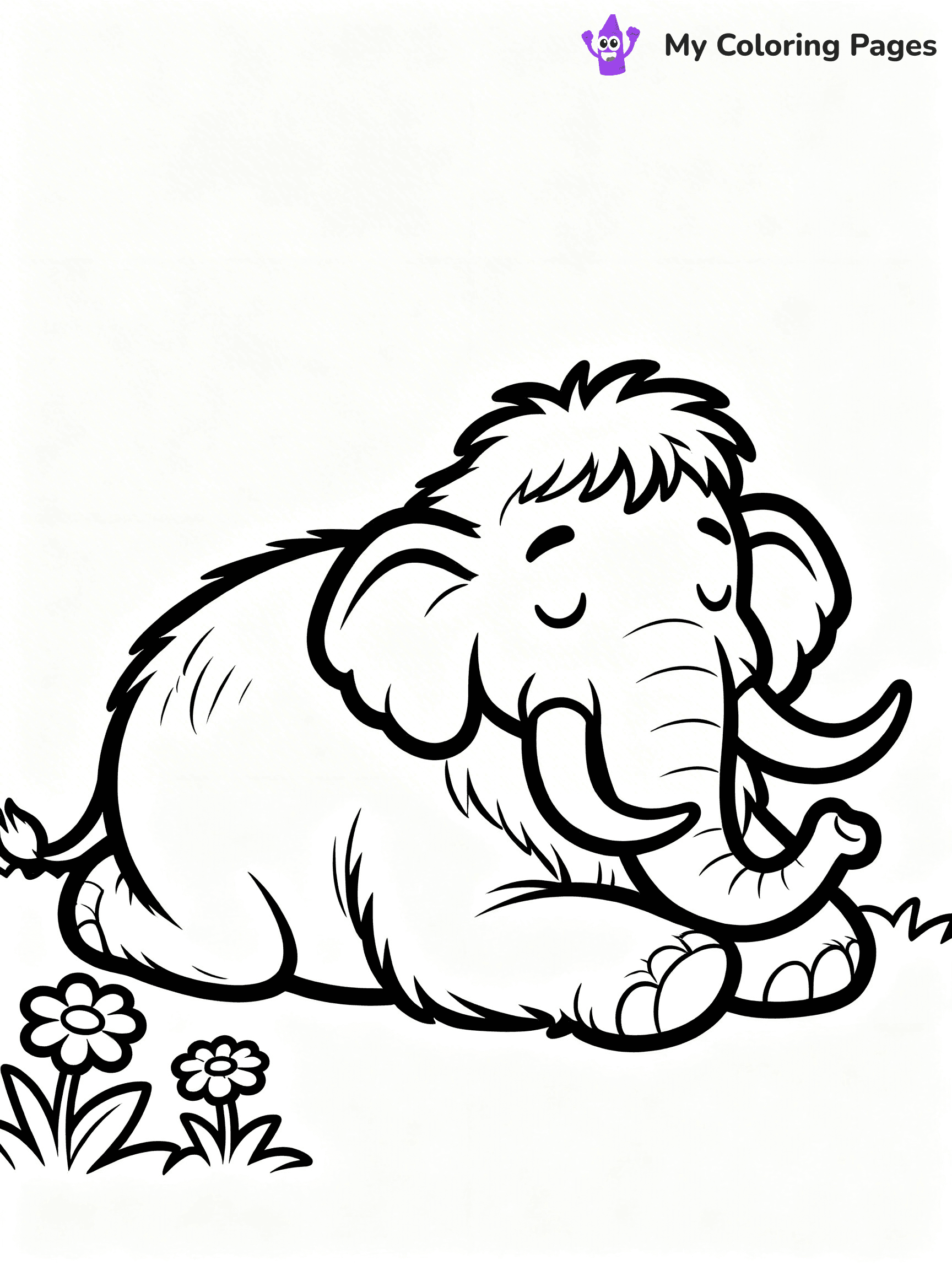 Woolly Mammoth Coloring Pages - 24