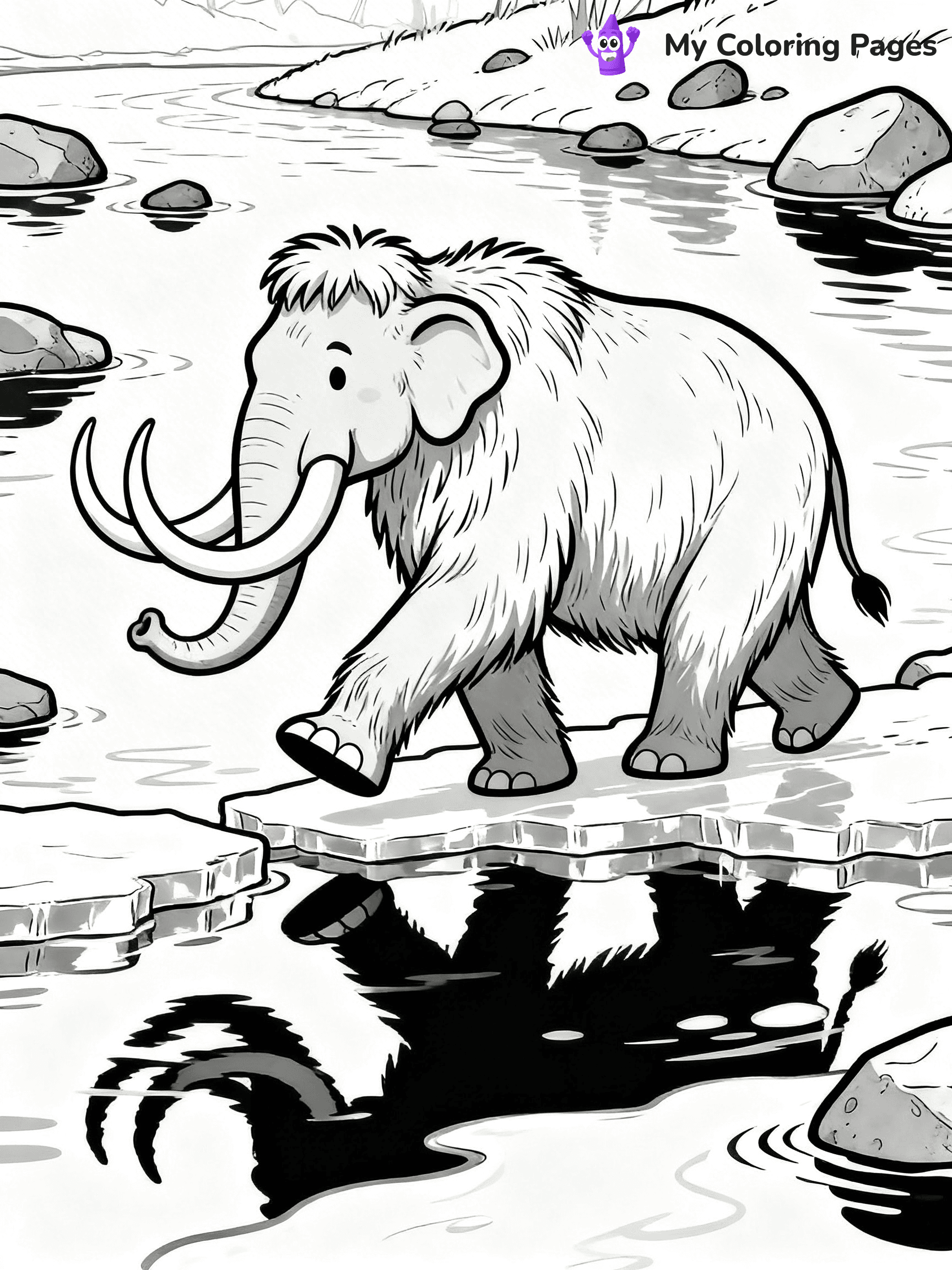 Woolly Mammoth Coloring Pages - 16