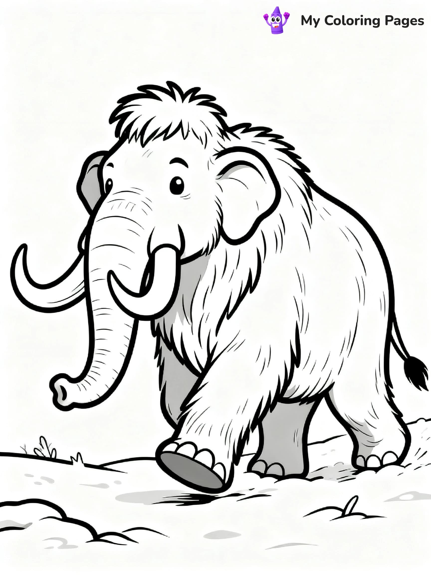 Woolly Mammoth Coloring Pages - 4