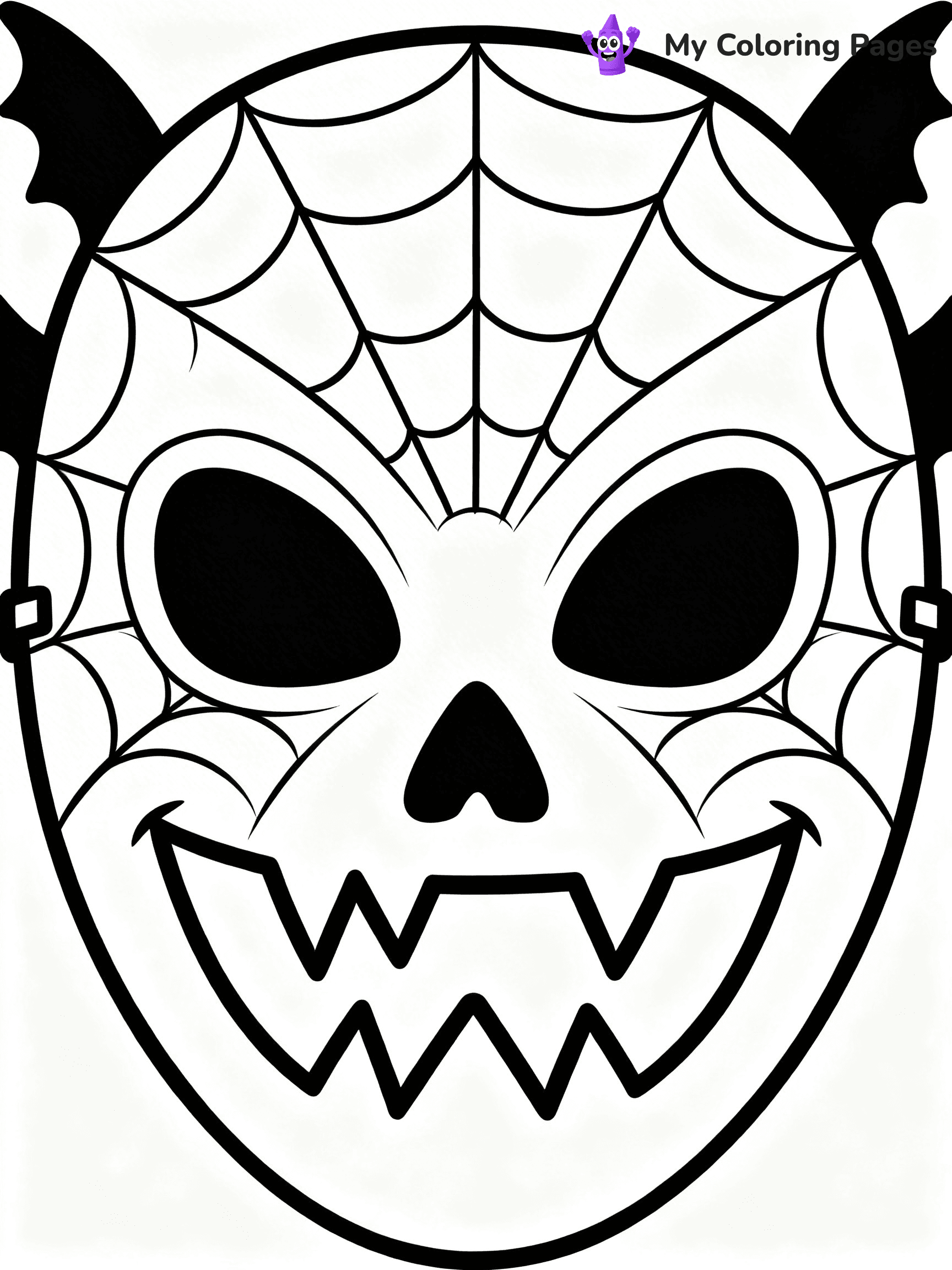 Mask Coloring Pages - 35