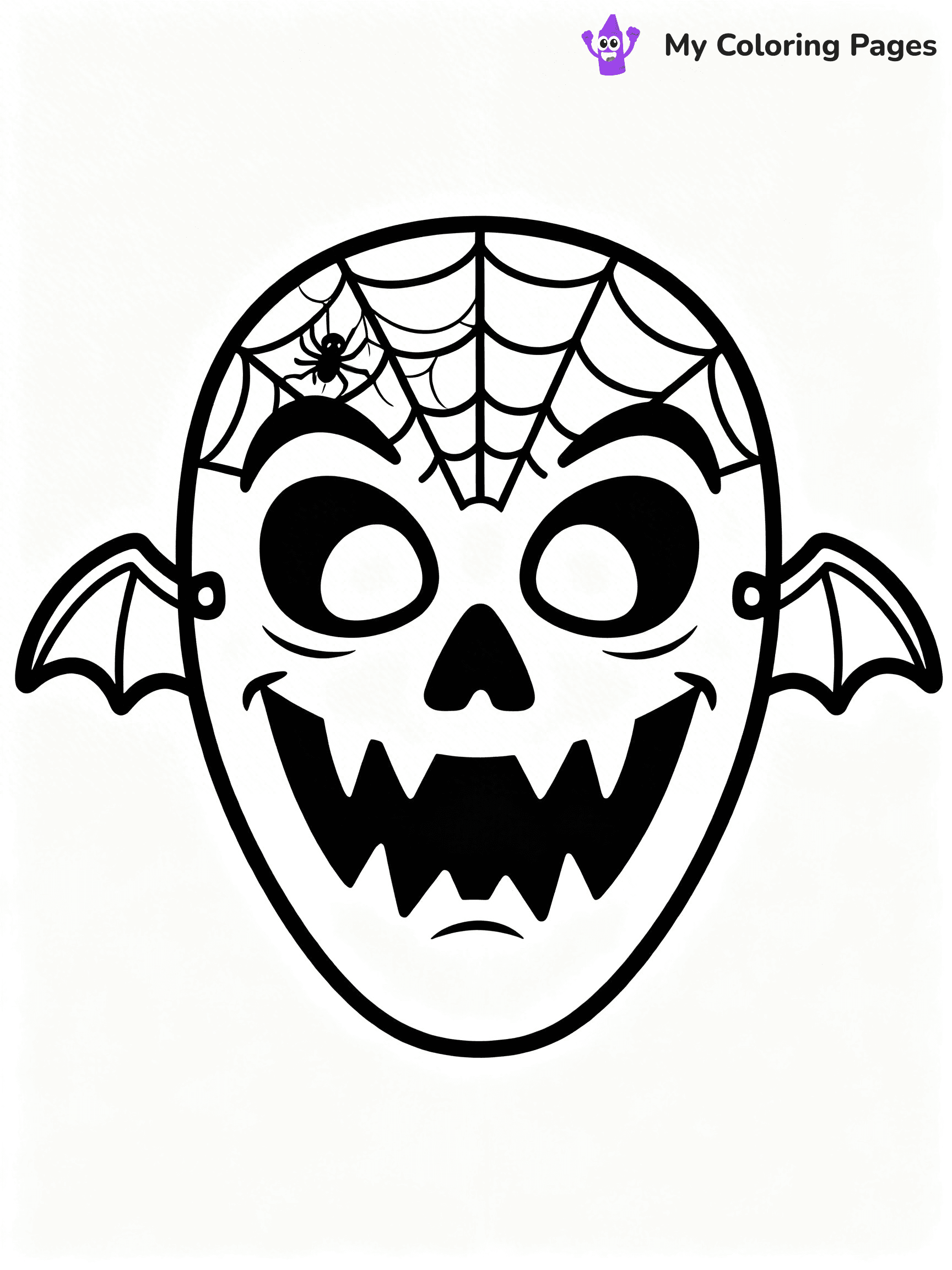 Mask Coloring Pages - 33
