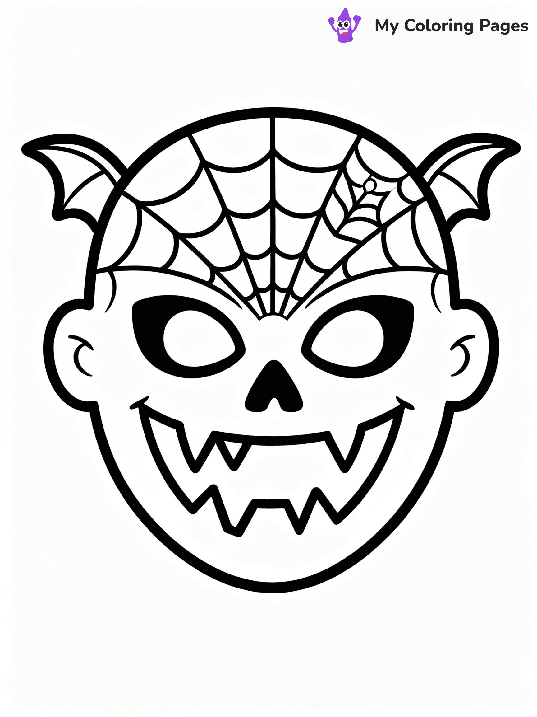 Mask Coloring Pages - 31
