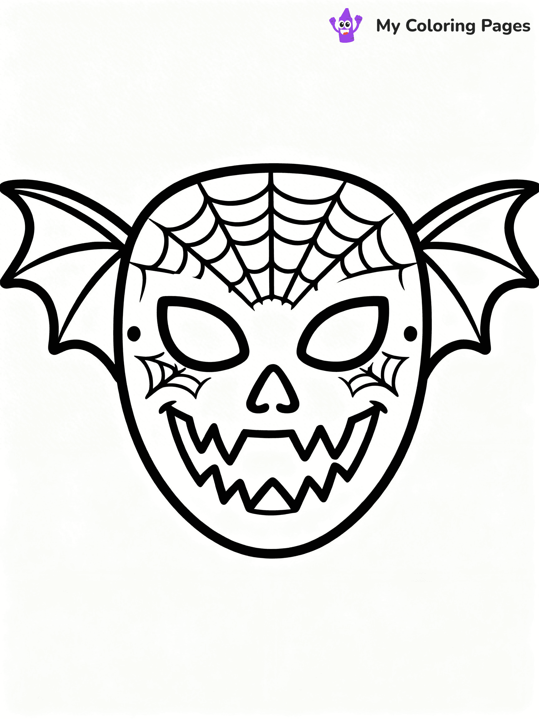 Mask Coloring Pages - 29
