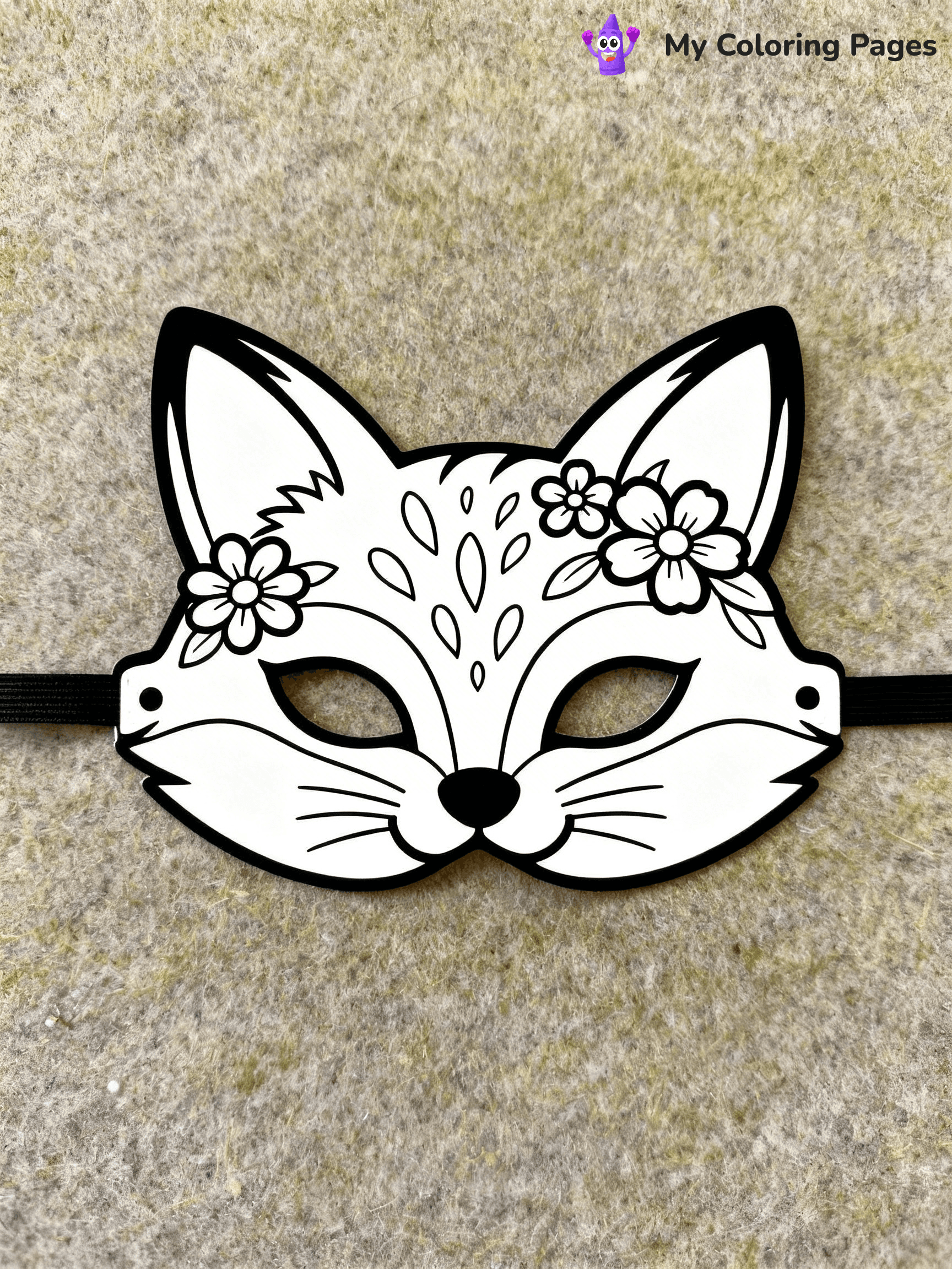 Mask Coloring Pages - 17