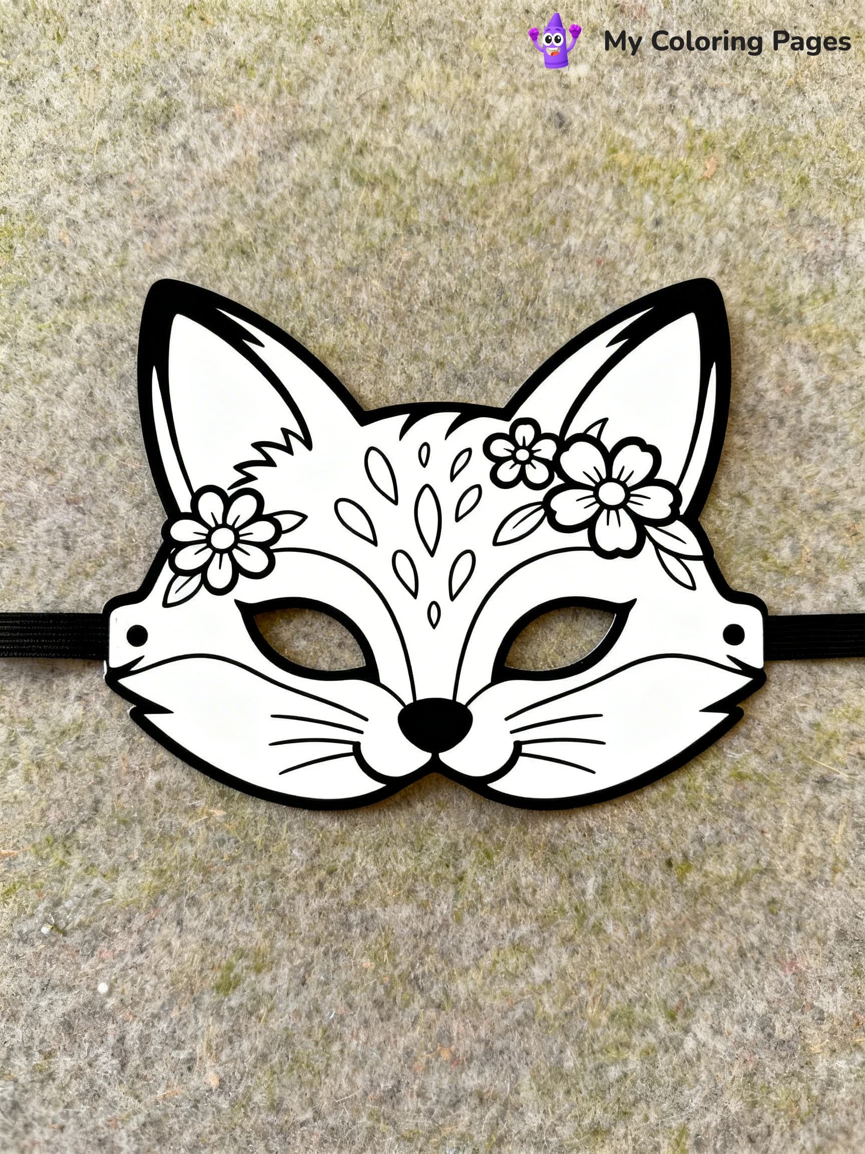Mask Coloring Pages - 17