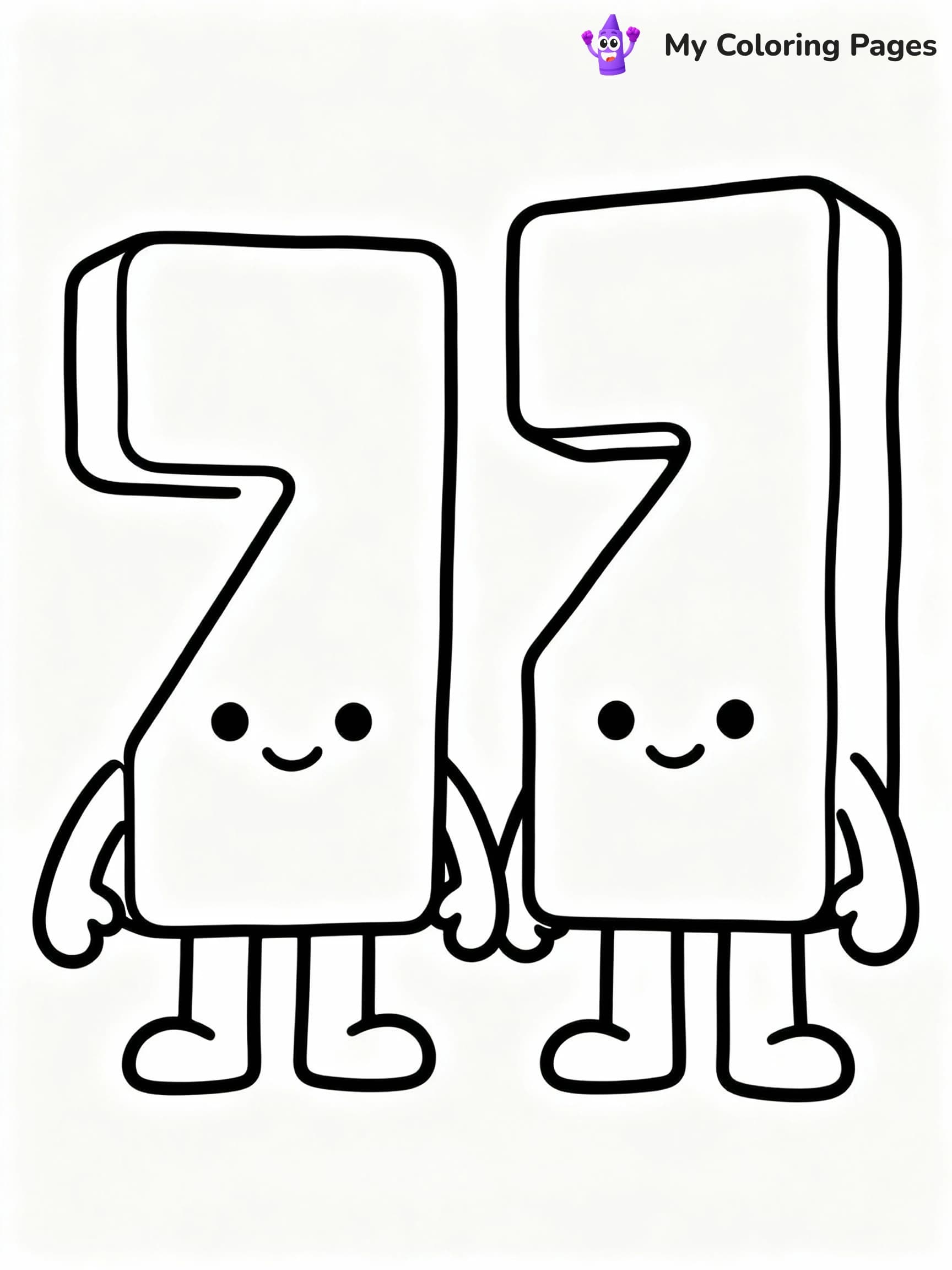 Numberblocks Coloring Pages - 23