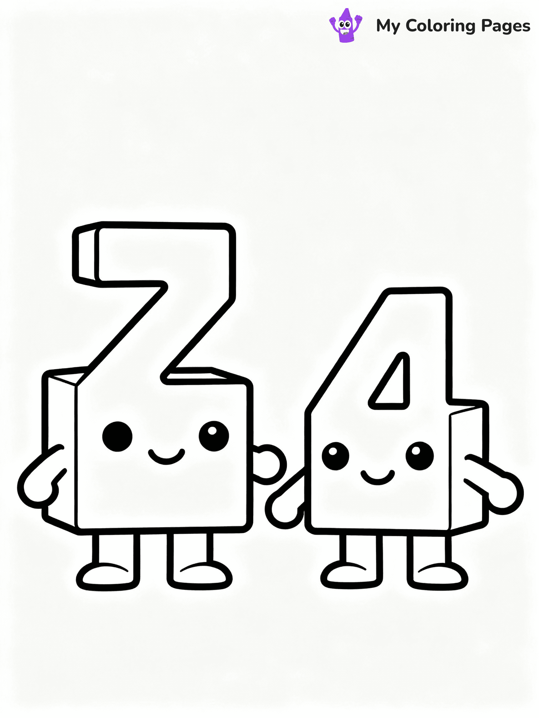 ⚠️ CRITICAL REQUIREMENT - ABSOLUTE BLACK AND WHITE ONLY ⚠️
This MUST be a BLACK AND WHITE line drawing ONLY. NO COLORS whatsoever.
- ONLY pure black lines (#000000) on pure white background (#FFFFFF)
- ABSOLUTELY NO colors, NO shading, NO gradients, NO grayscale
- If there are ANY colors in the output, the image is REJECTED
- This is a COLORING PAGE - meant to be COLORED IN by children
- The output must be UNCOLORED line art ready for coloring
⚠️ SUBJECT TO DRAW: Two from Numberblocks in Numberblocks animation style
(REMEMBER: Output must be BLACK AND WHITE line art only, NOT colored!)
# COLORING PAGE: BLACK OUTLINES ONLY - WHITE BACKGROUND MANDATORY
Create a **coloring book page** using EXACTLY two values: black lines, white space.
## NON-NEGOTIABLE BINARY RULES
- **ONLY #000000 (black) and #FFFFFF (white)** - NO other values exist
- **EVERY PIXEL = BLACK OR WHITE** - no gray/shading/antialiasing
- **WHITE BACKGROUND MANDATORY** - entire canvas stays white
- **ALL SHAPES HOLLOW** - everything is empty outlines waiting to be colored
- **FORBIDDEN:** fills, shading, gradients, patterns, textures, colors
- **NO SOLID REGIONS** - if it's not a thin line, it's wrong
## Universal Line Standards
- Black outlines ONLY - thin, uniform weight
- Every shape completely empty inside
- Closed contours suitable for coloring
- Simple flat illustration - zero depth/3D/realism
- **Style:** Whimsical Doodle Art Alley - rounded, friendly outlines (unless specified)
## Everything = Outline Only
- Characters/animals: hollow shapes
- Objects/clothing: empty contours
- Backgrounds/scenery: line work only
- Natural elements: outlined forms
- Dark/night areas: don't exist (use outlined symbols)
- Textures/patterns: convert to simple lines
## The Test
Can a child color EVERY white space with crayons? If any area is pre-filled/shaded/gray or colored in, it FAILS. Every shape must be waiting to receive color.
**FINAL OUTPUT**: Binary coloring page. Black lines define shapes. White spaces ready for coloring. Nothing else exists. No exceptions. Print-ready.
⚠️ FINAL REMINDER: Draw the subject "Two from Numberblocks in Numberblocks animation style" as BLACK AND WHITE line art. Zero colors in output.