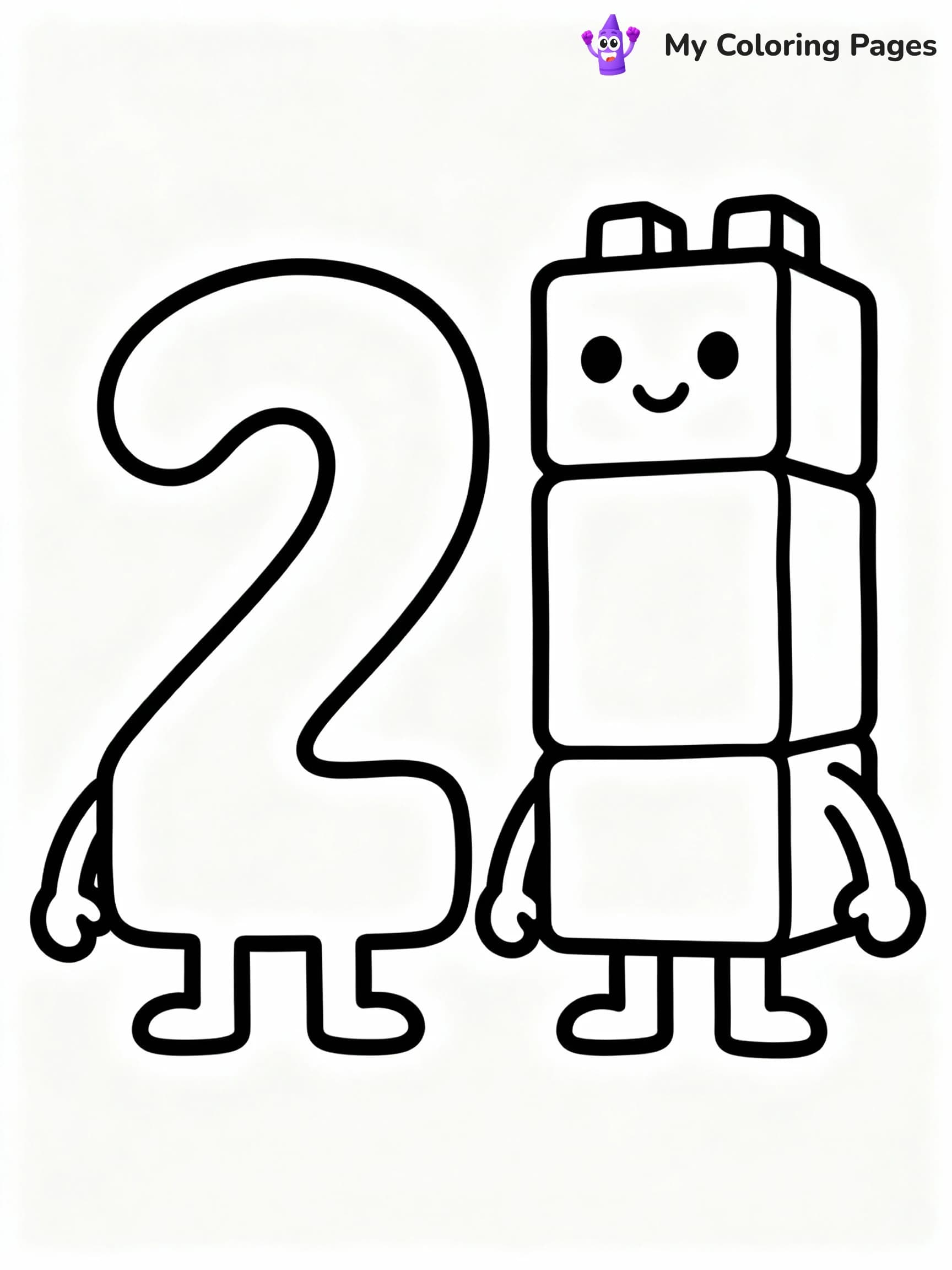Numberblocks Coloring Pages - 20