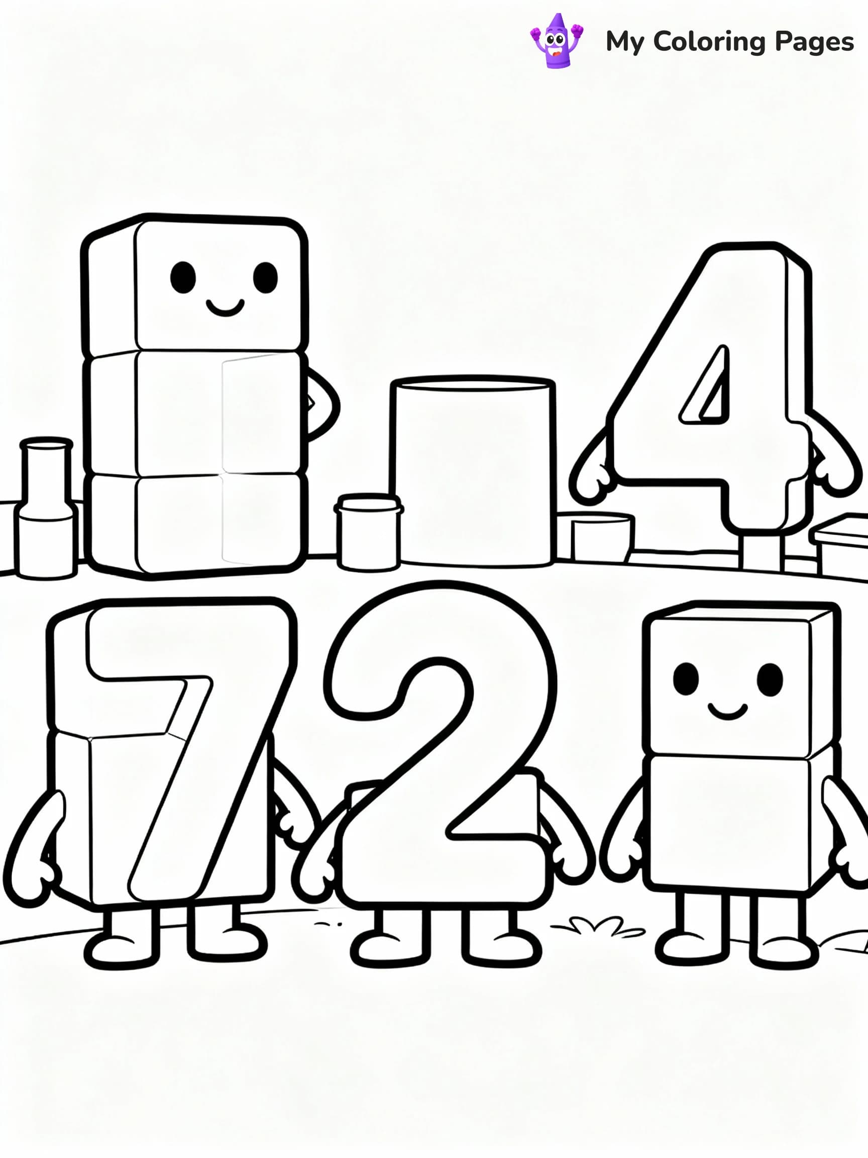 Numberblocks Coloring Pages - 17