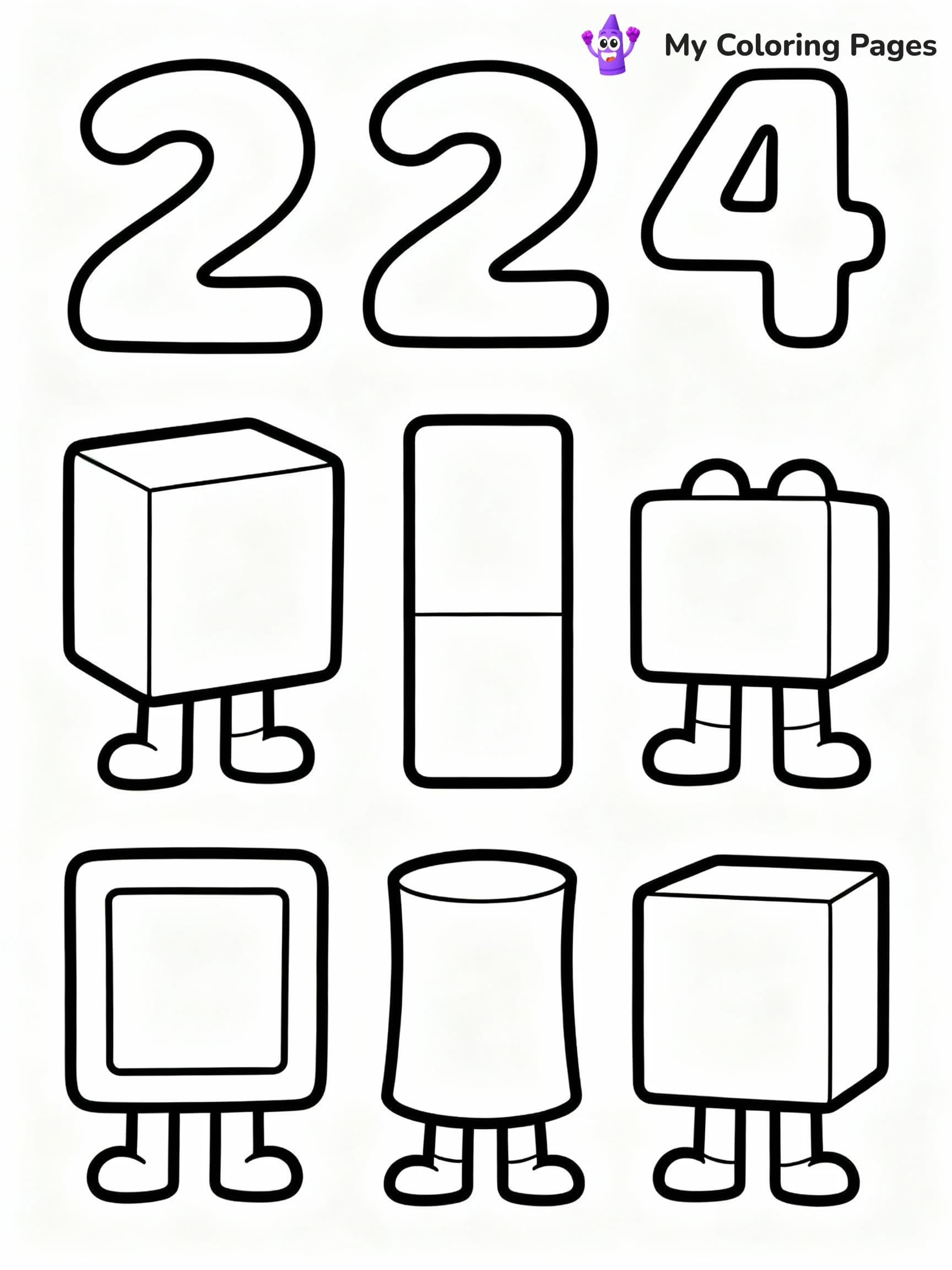 Numberblocks Coloring Pages - 16
