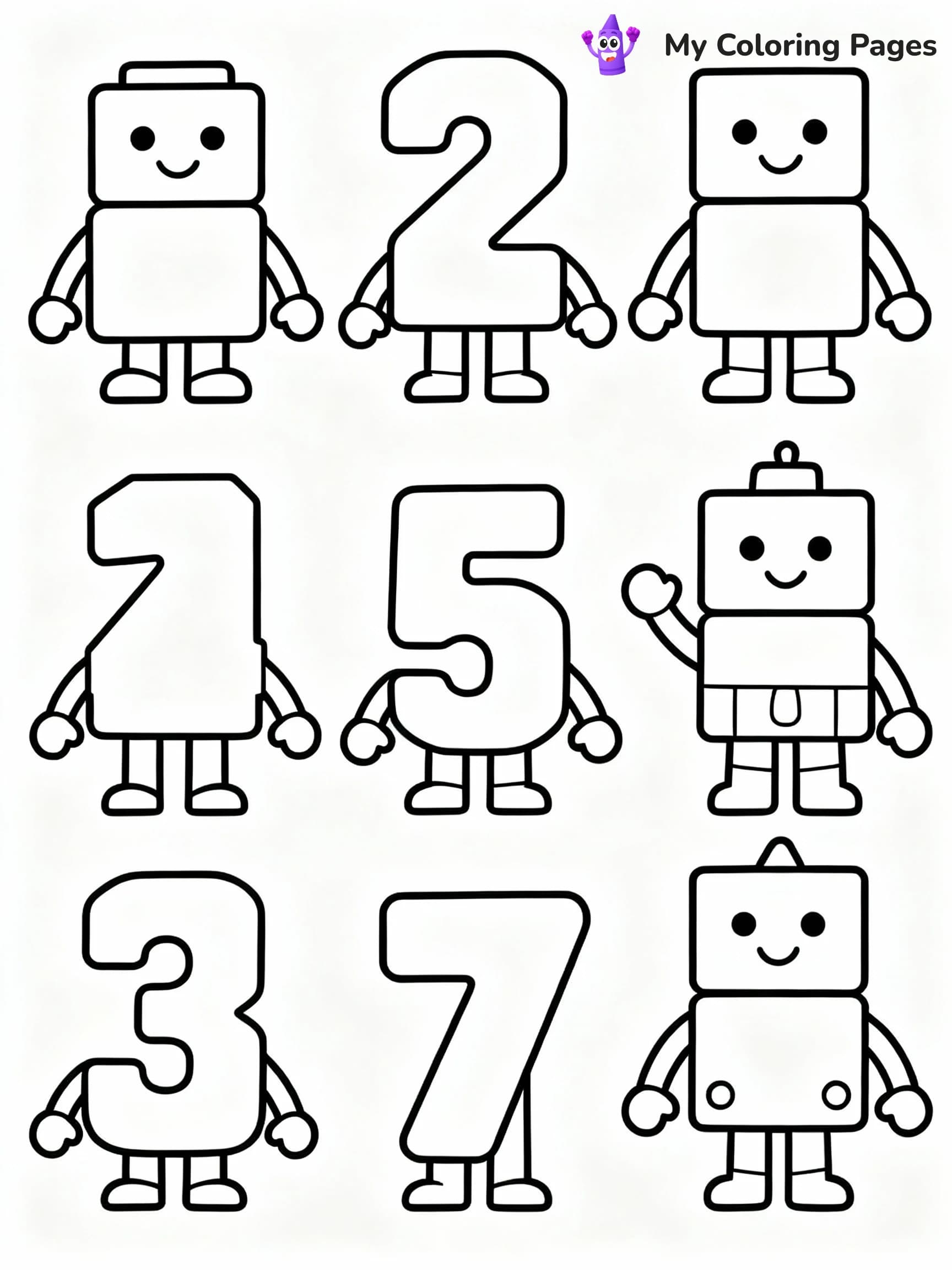 Numberblocks Coloring Pages - 15