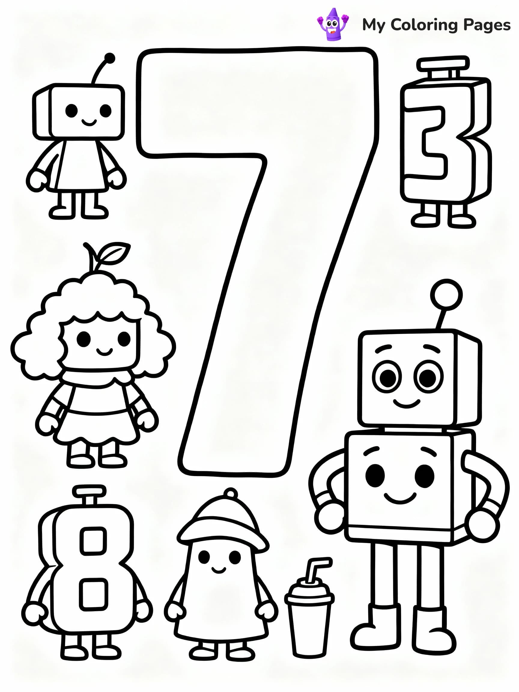 Numberblocks Coloring Pages - 14