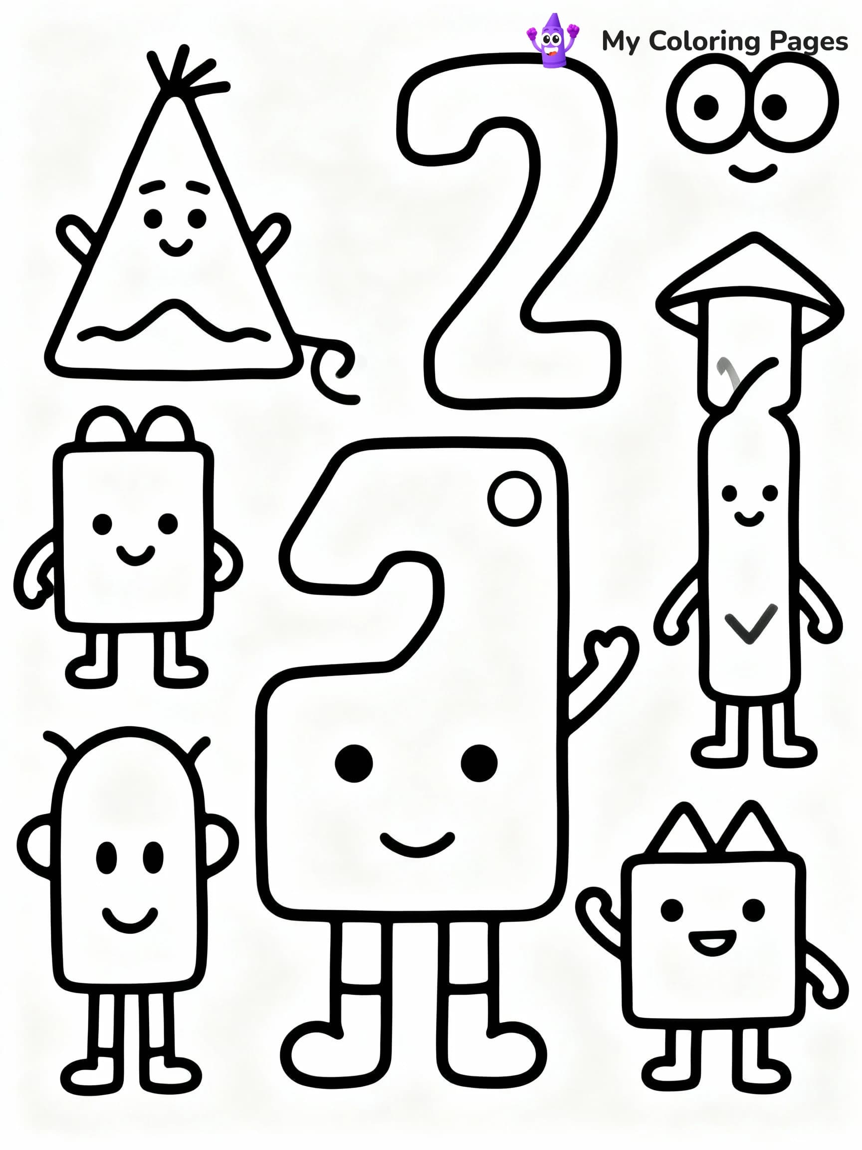 Numberblocks Coloring Pages - 8