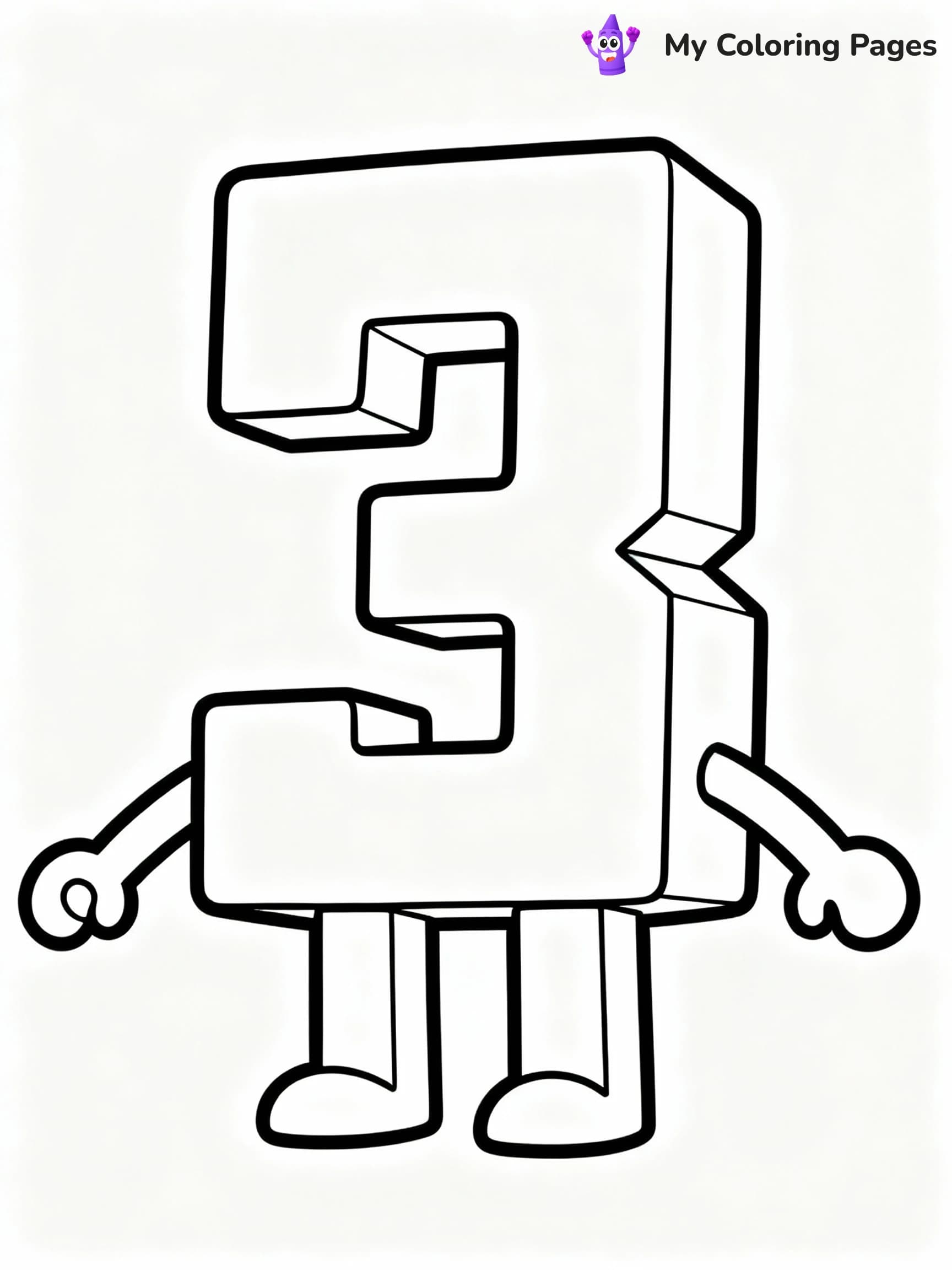Numberblocks Coloring Pages - 7