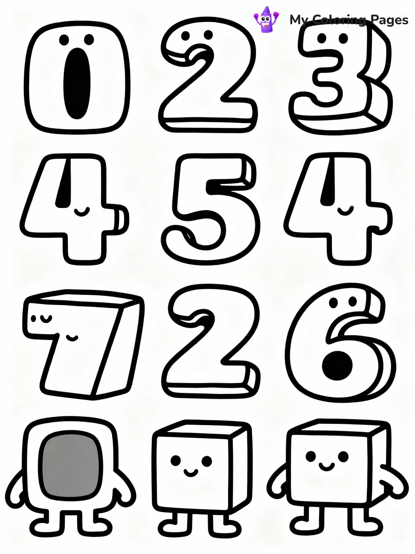 Numberblocks Coloring Pages - 2