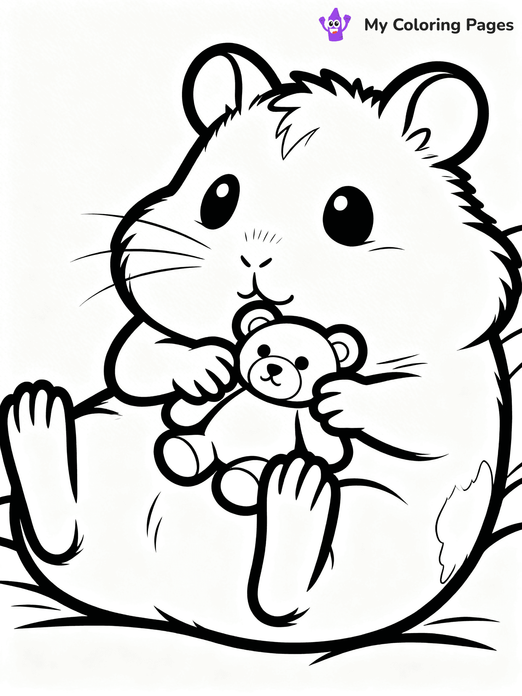 Hamster Coloring Pages - 18