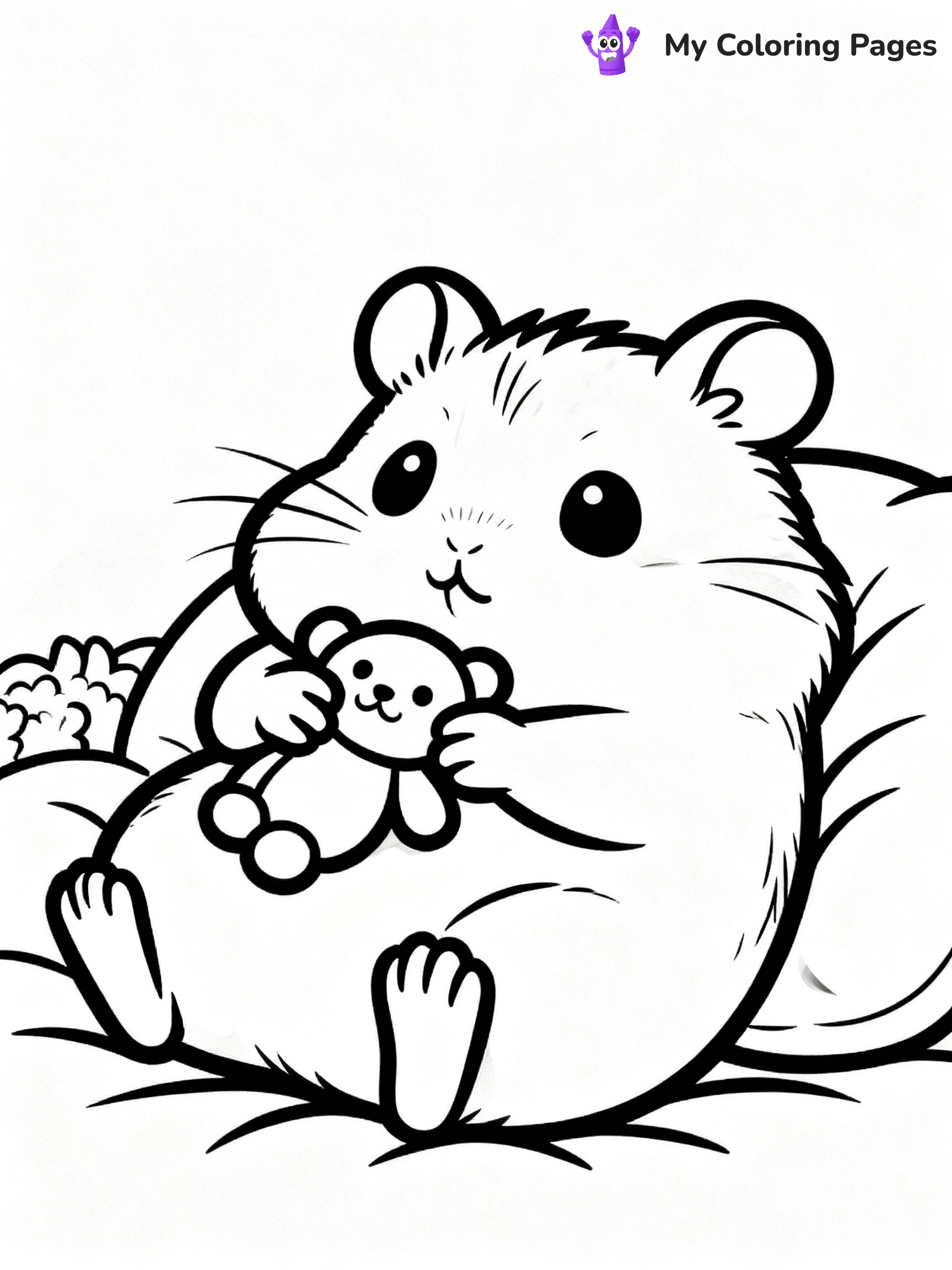 Hamster Coloring Pages - 17