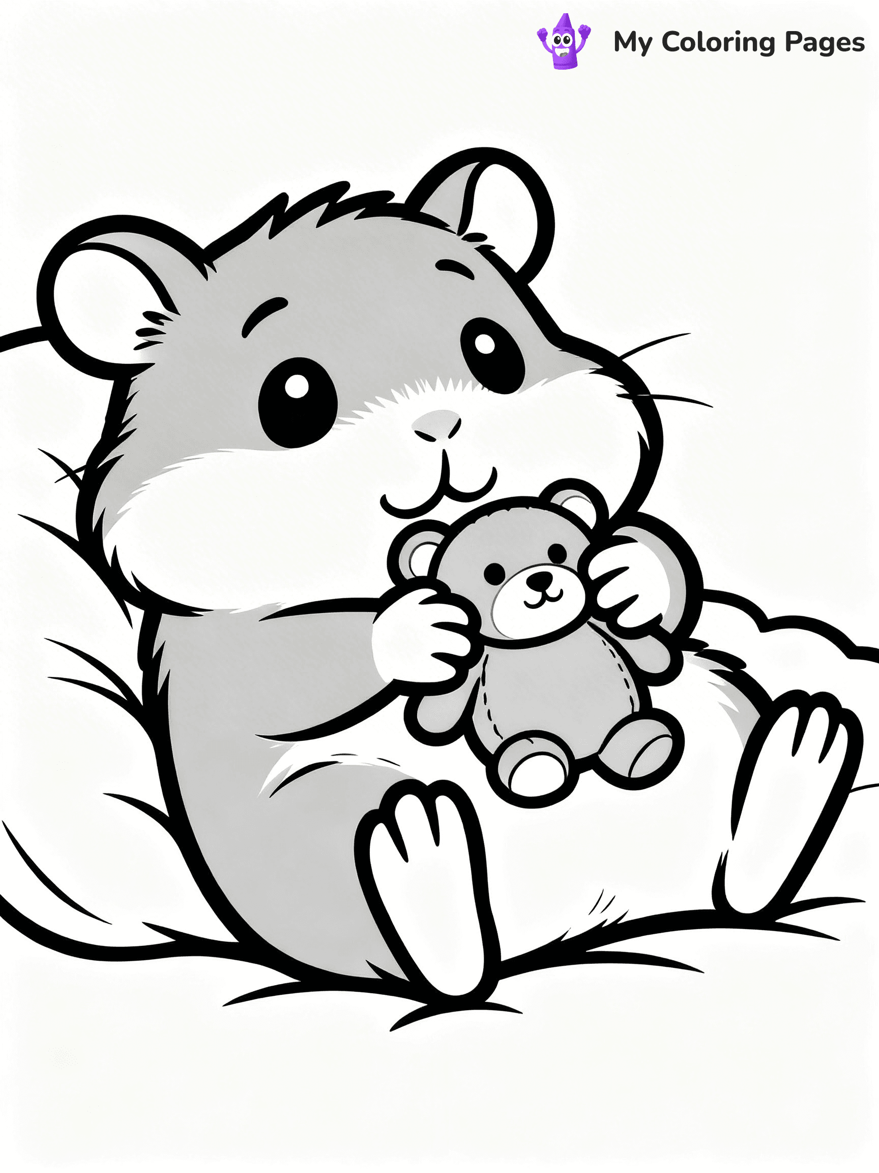 Hamster Coloring Pages - 15