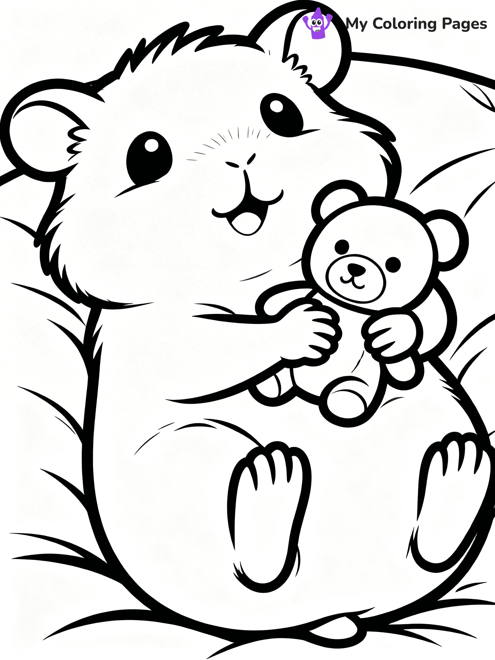 Hamster Coloring Pages - 13