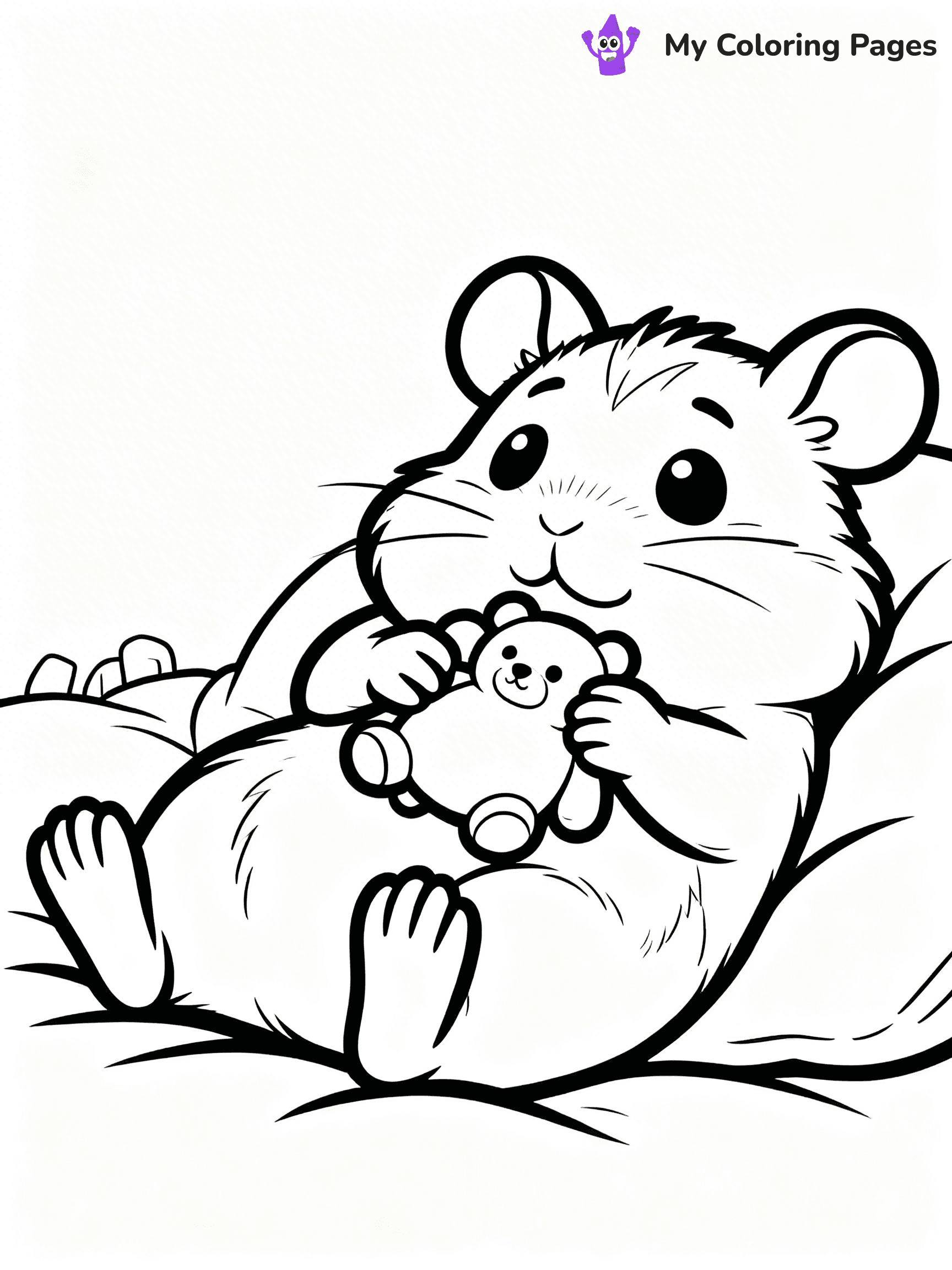 Hamster Coloring Pages - 12