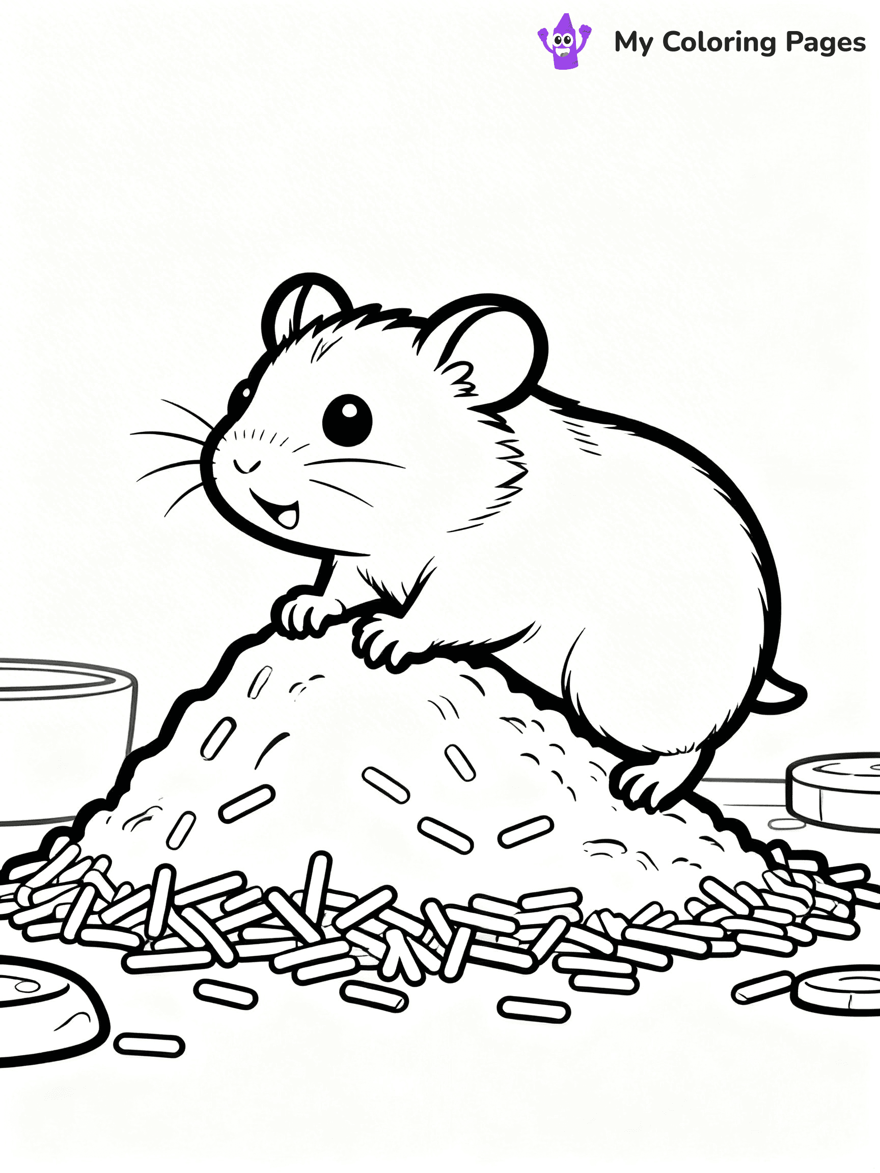 Hamster Coloring Pages - 11