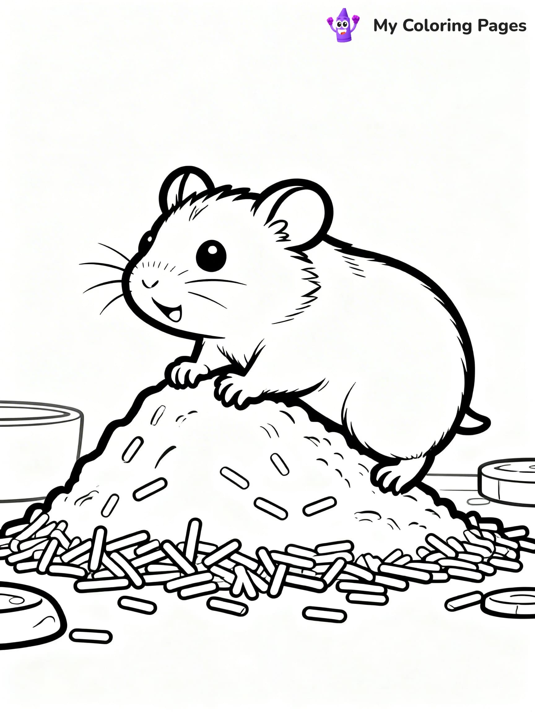 Hamster Coloring Pages - 11