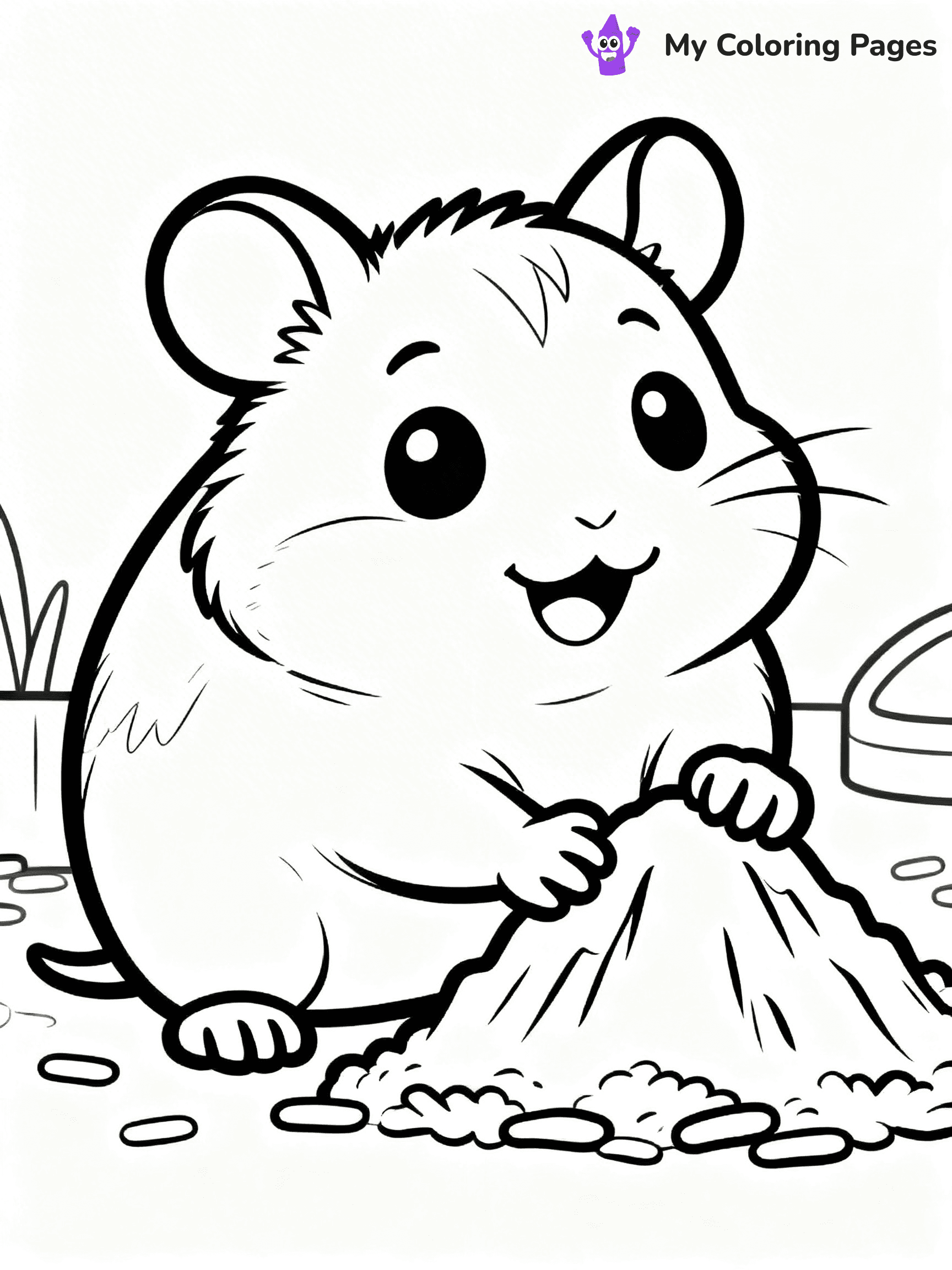 Hamster Coloring Pages - 10