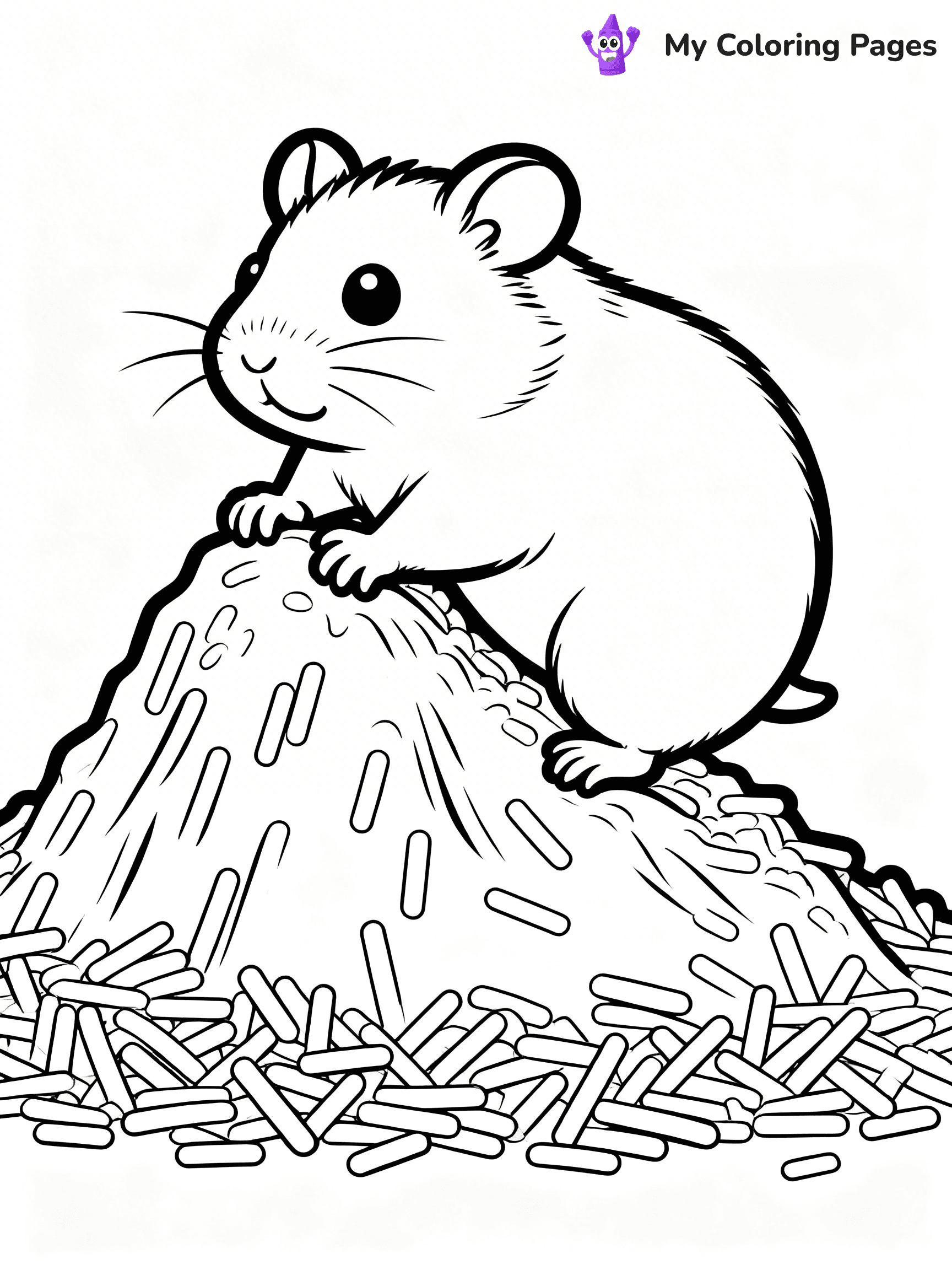 Hamster Coloring Pages - 9