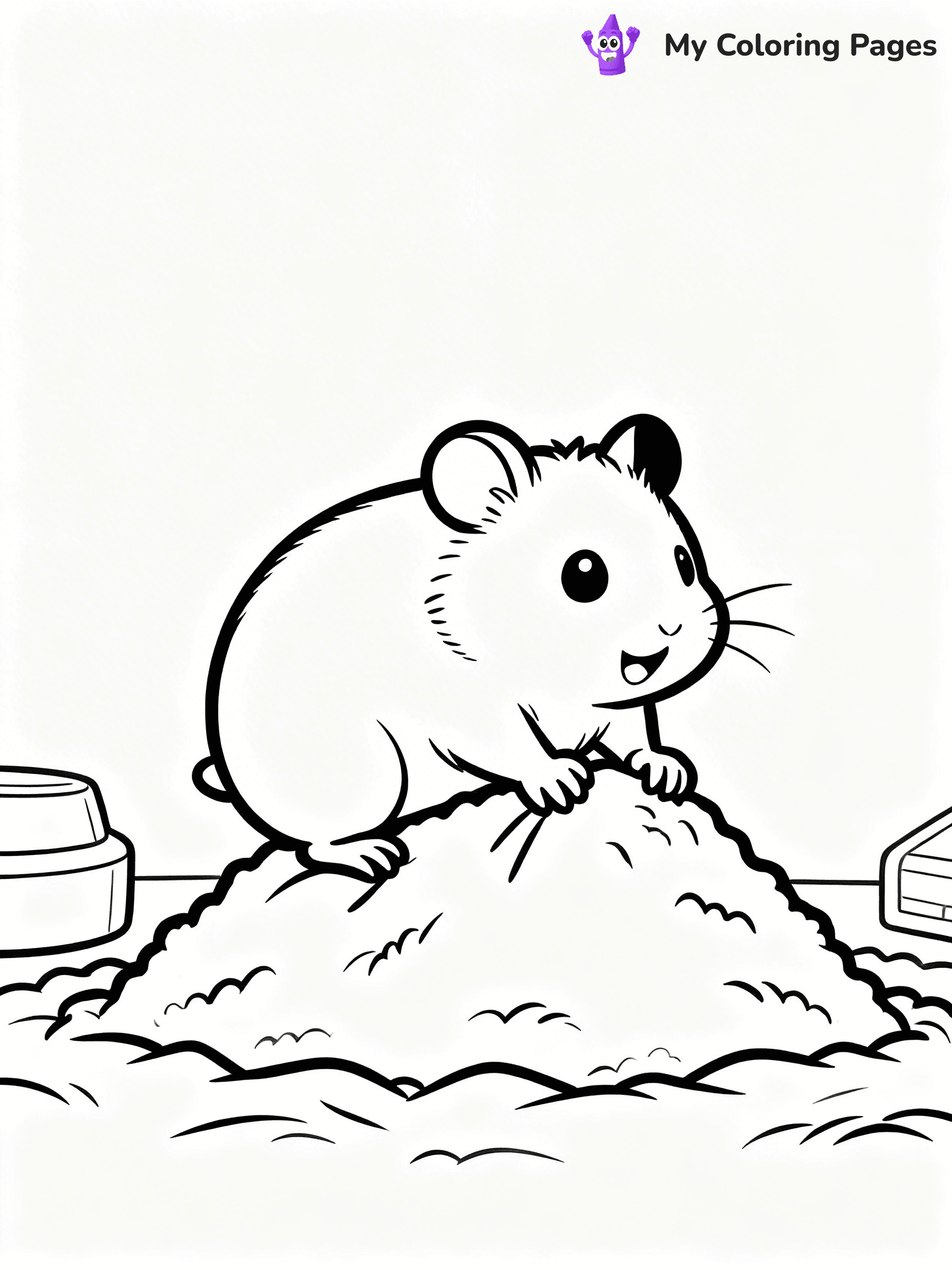 Hamster Coloring Pages - 8