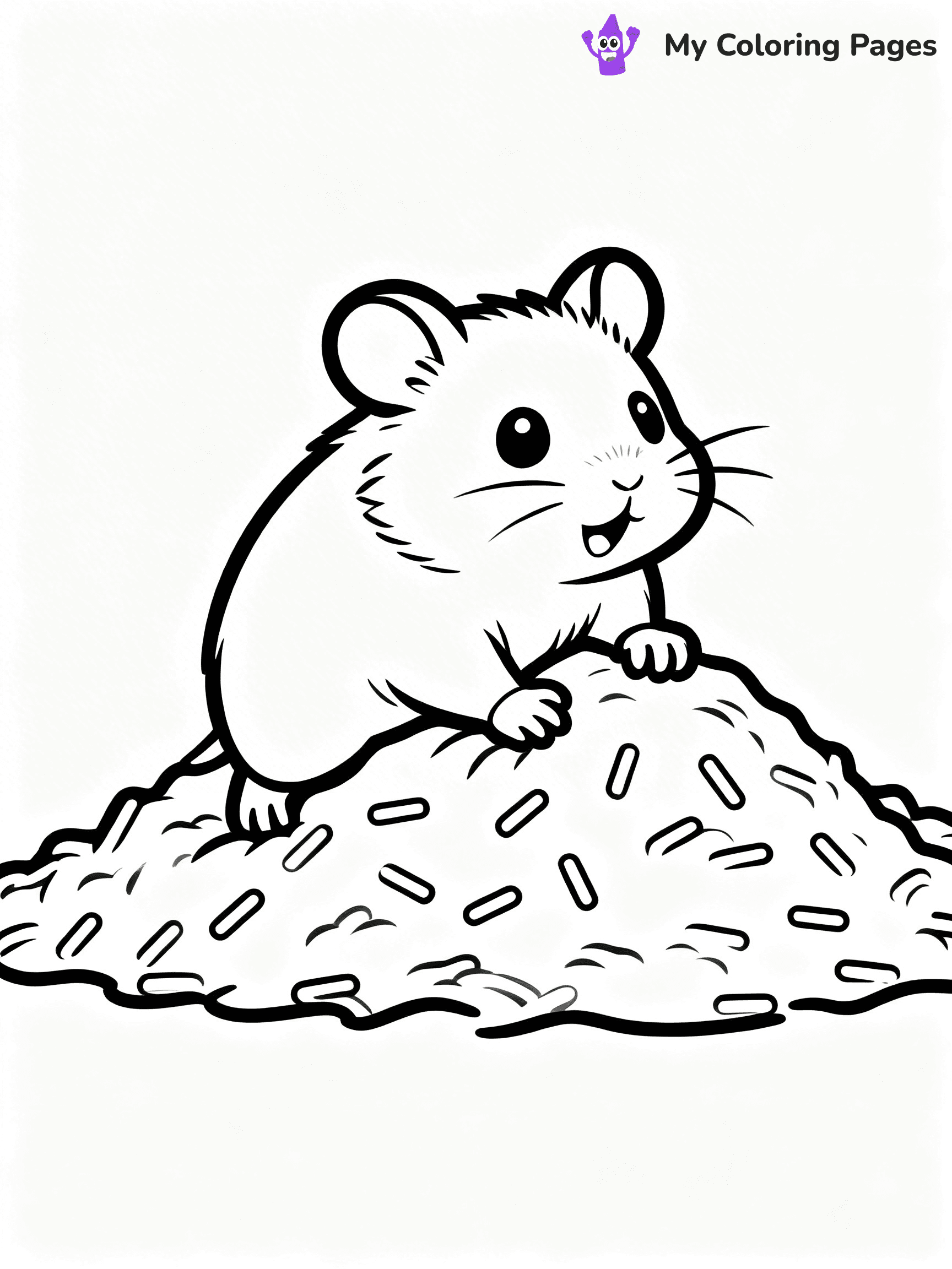 Hamster Coloring Pages - 6