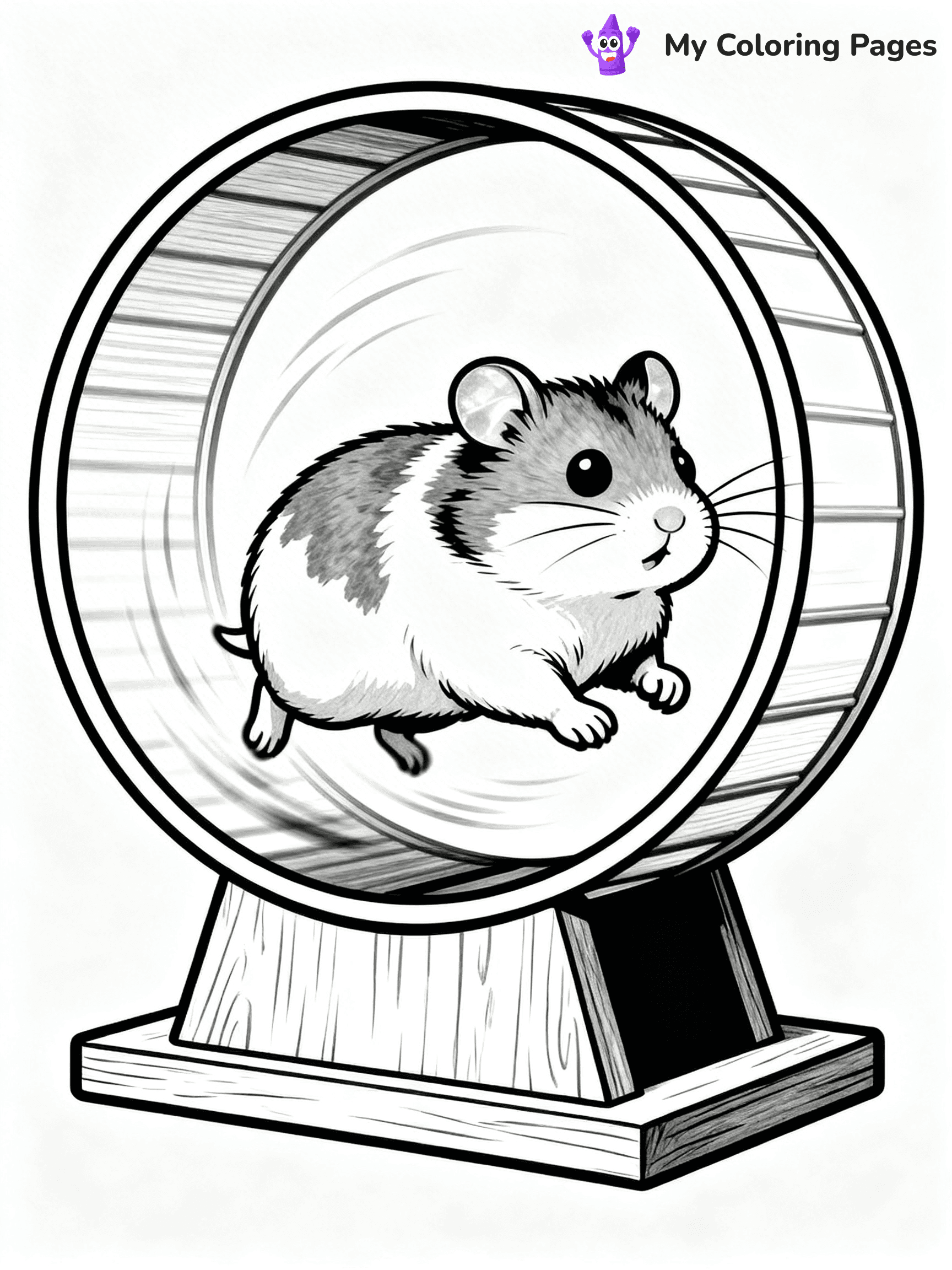 Hamster Coloring Pages - 1