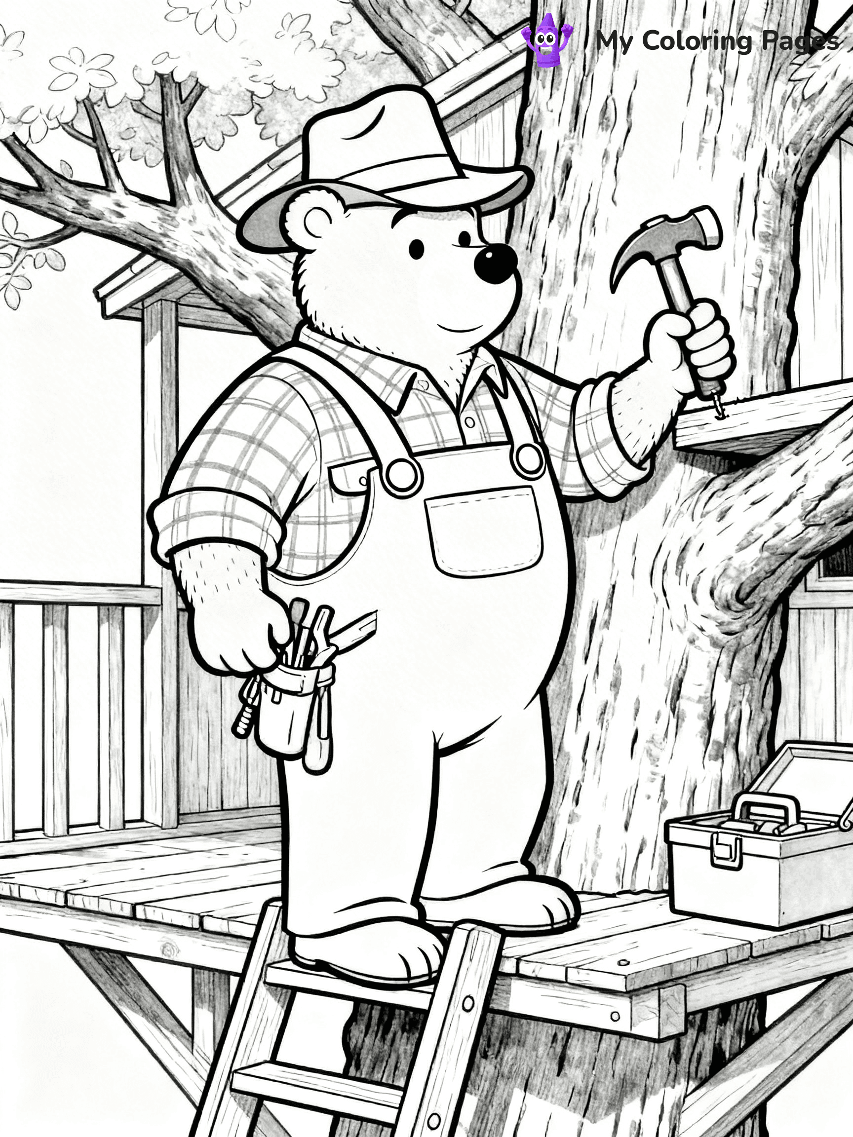 Berenstein Bears Coloring Pages - 17
